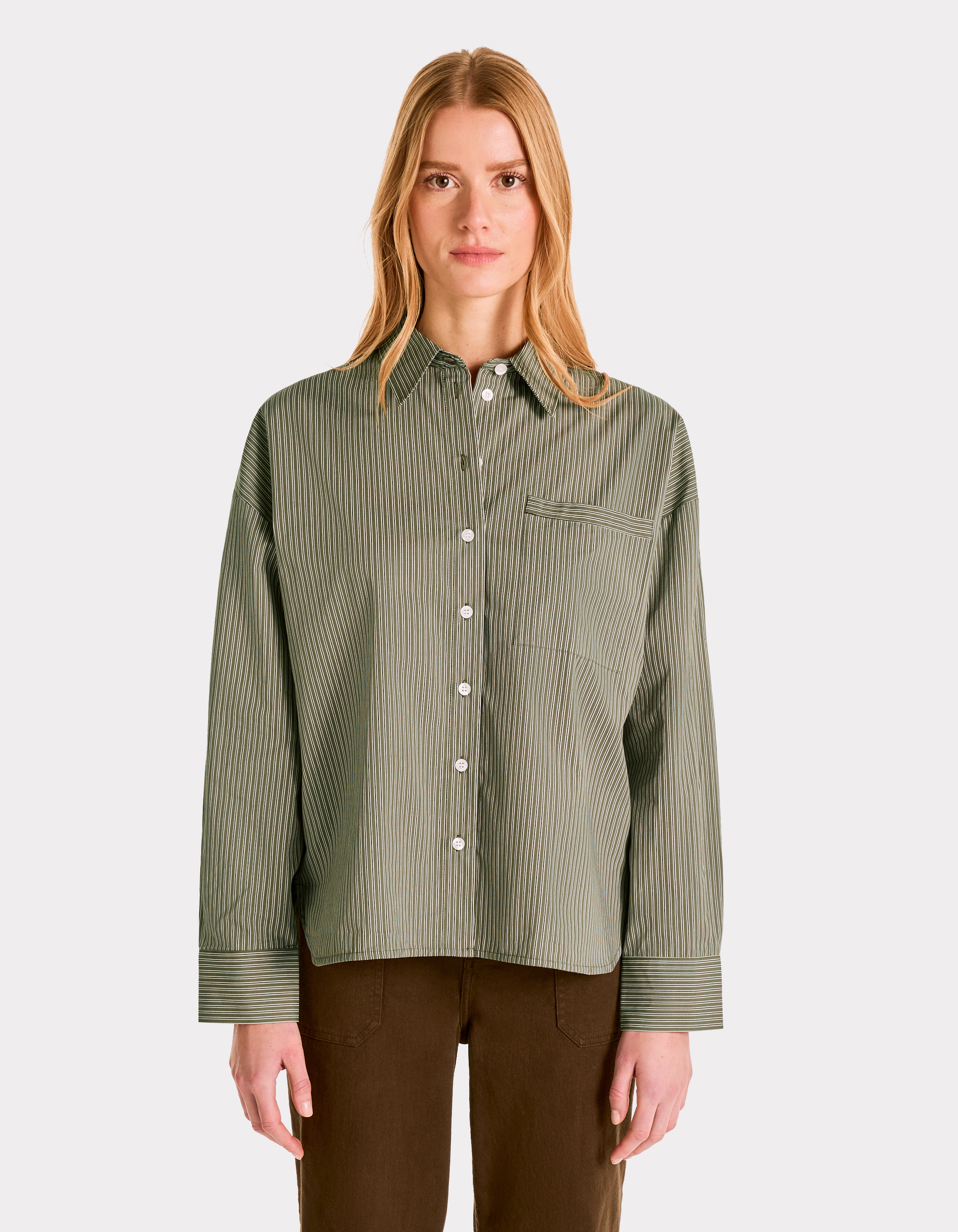 Chemise oversize rayée en coton - celio - Modalova
