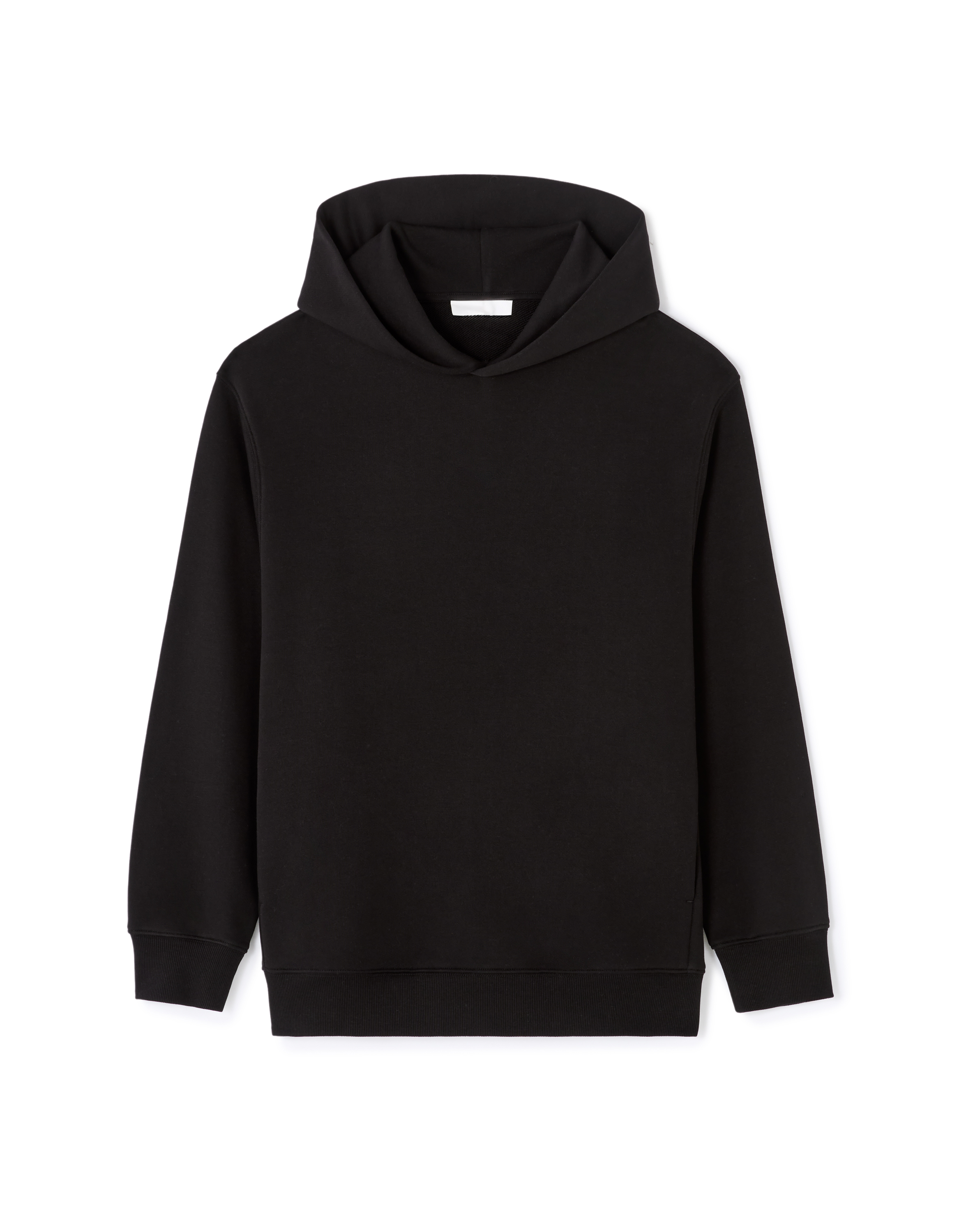 Sweat à capuche en molleton - noir