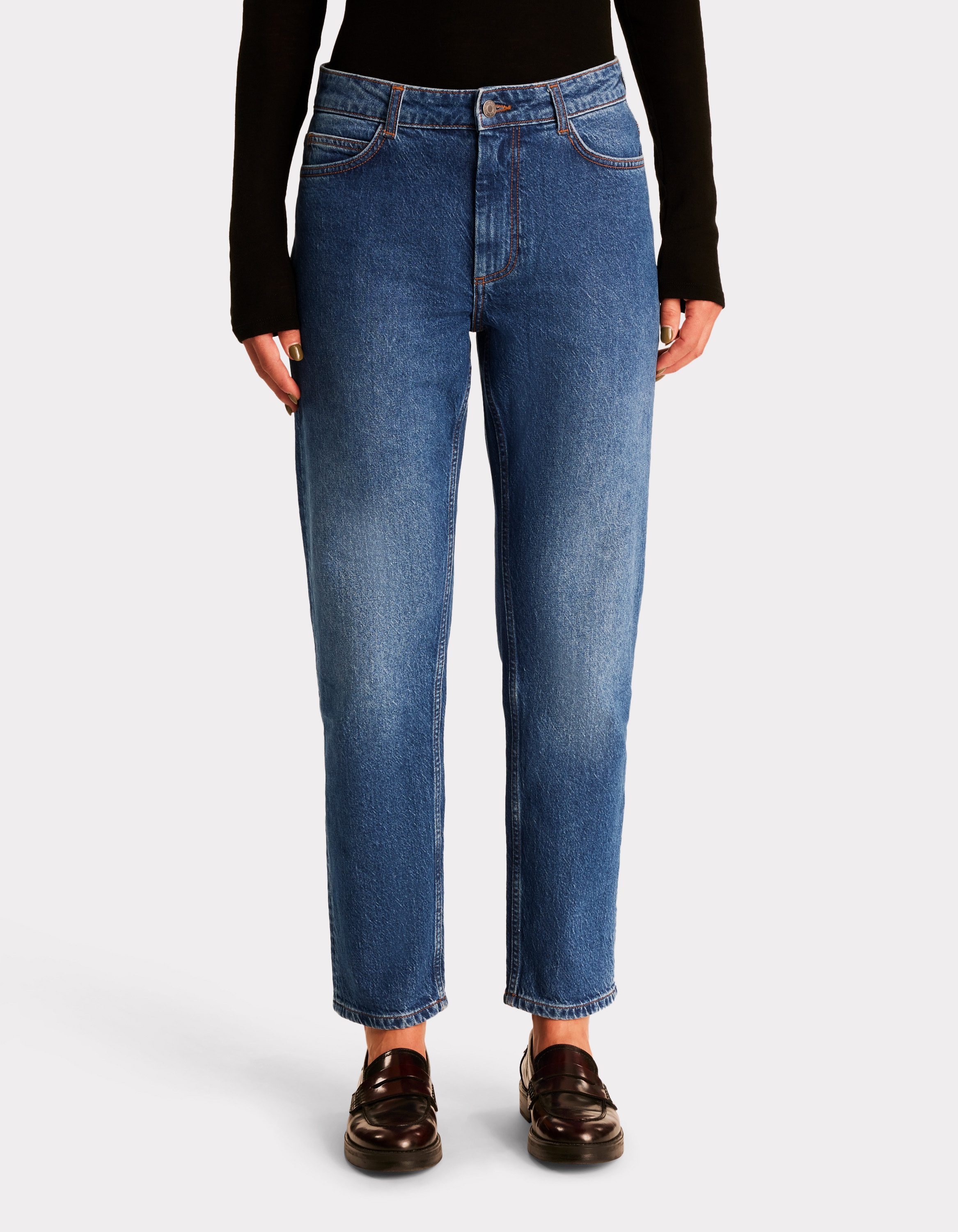 Jean droit confort - bleu - celio - Modalova