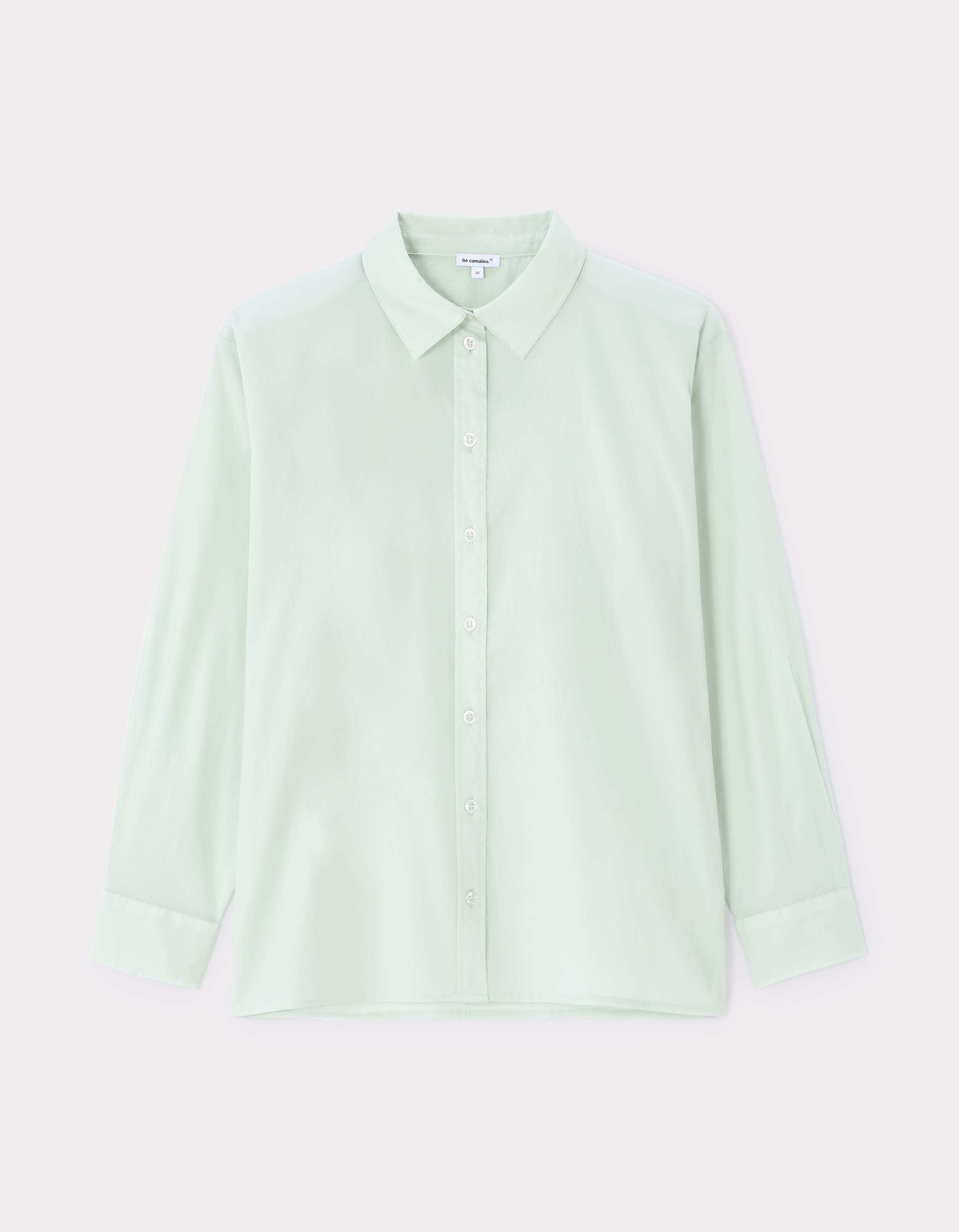 Chemise en voile de coton - vert
