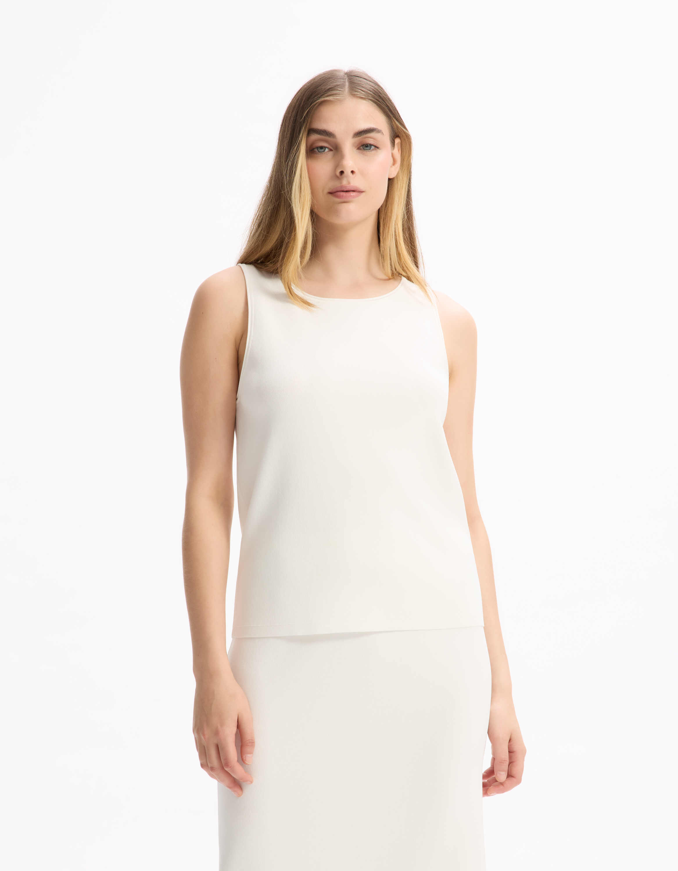 Débardeur en maille - blanc - celio - Modalova