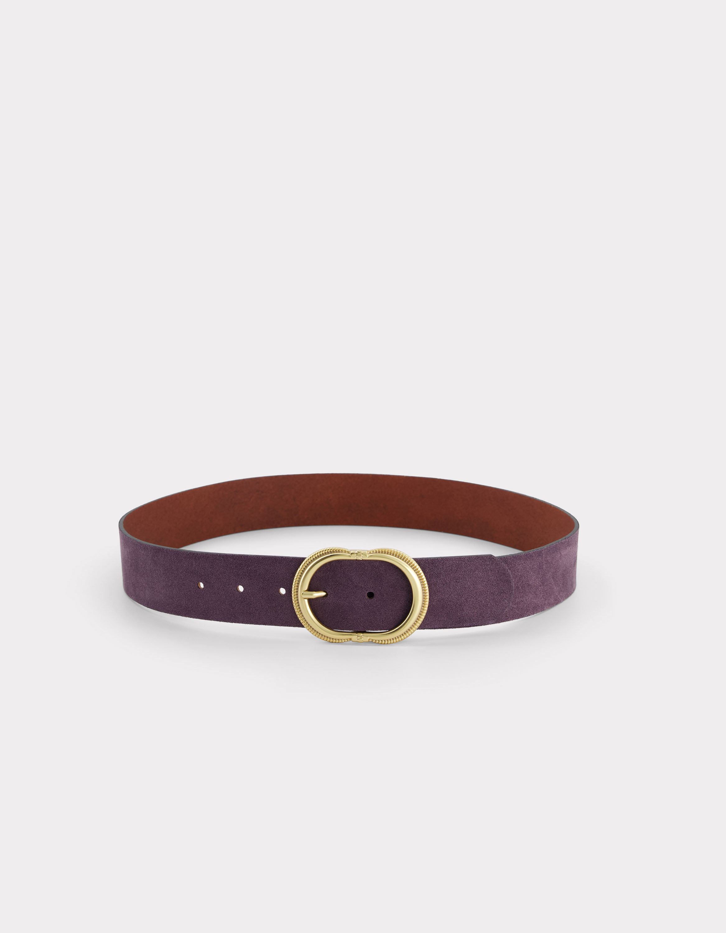 Ceinture en cuir colorée - violet