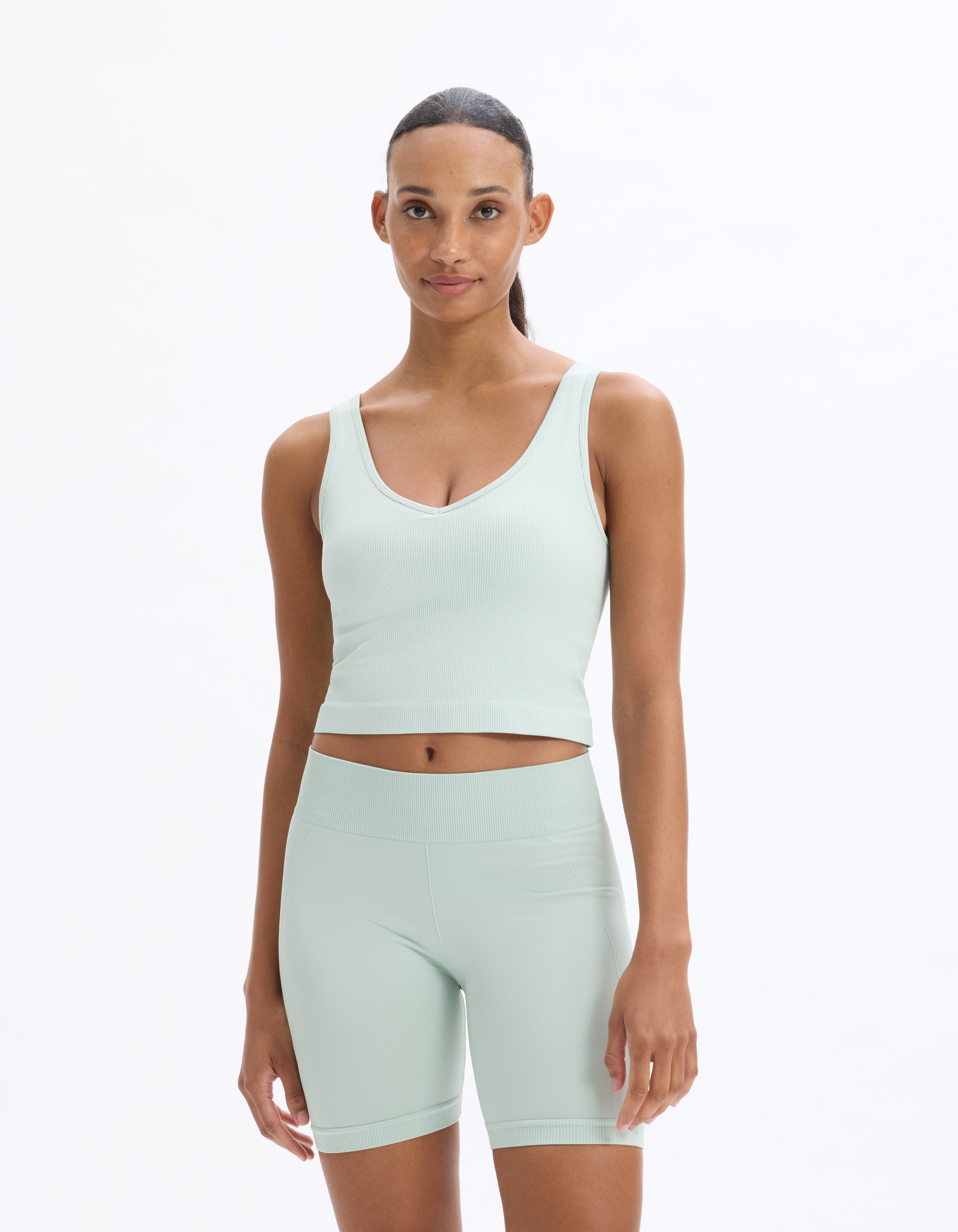 Top sans coutures - vert - celio - Modalova