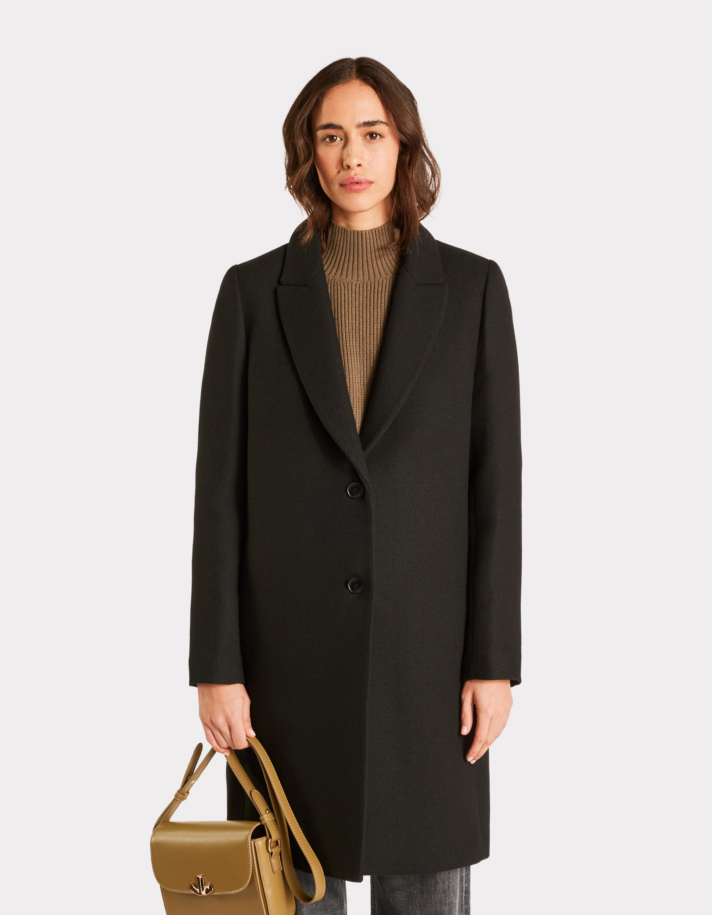 Manteau en laine au dessus du genou - celio - Modalova