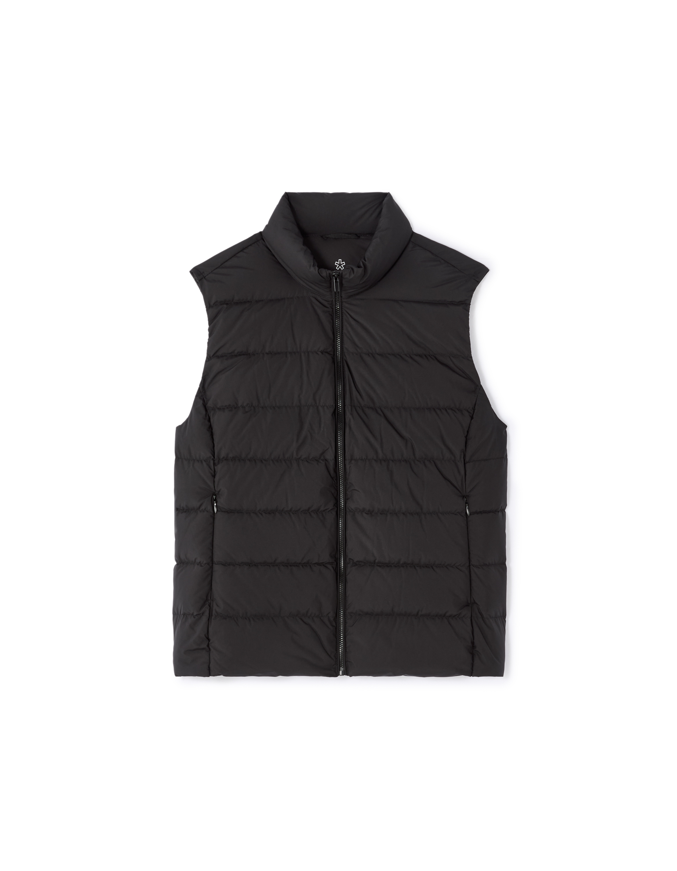 Doudoune light sans manches ajustée - noire