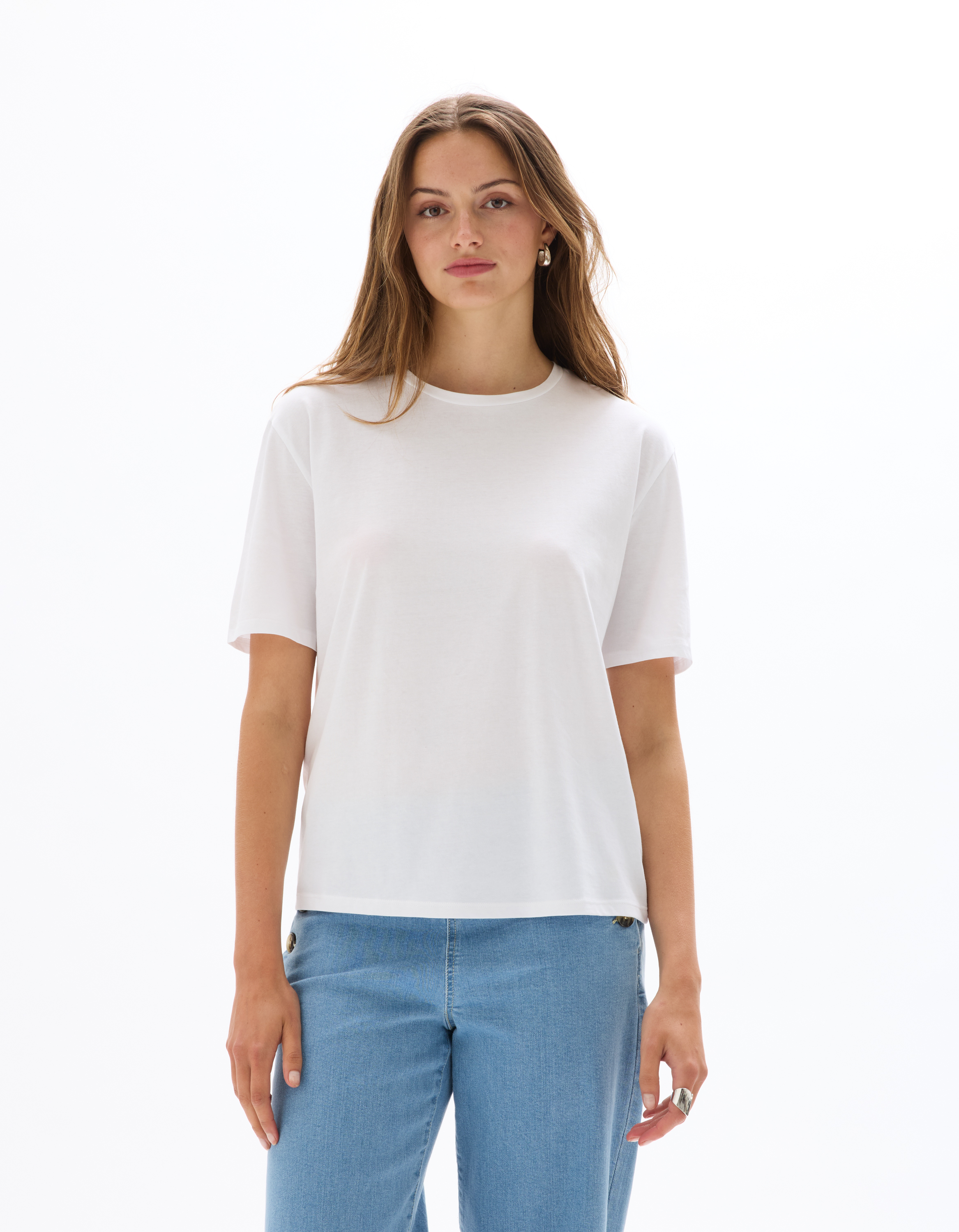 T-shirt en coton à col rond - celio - Modalova