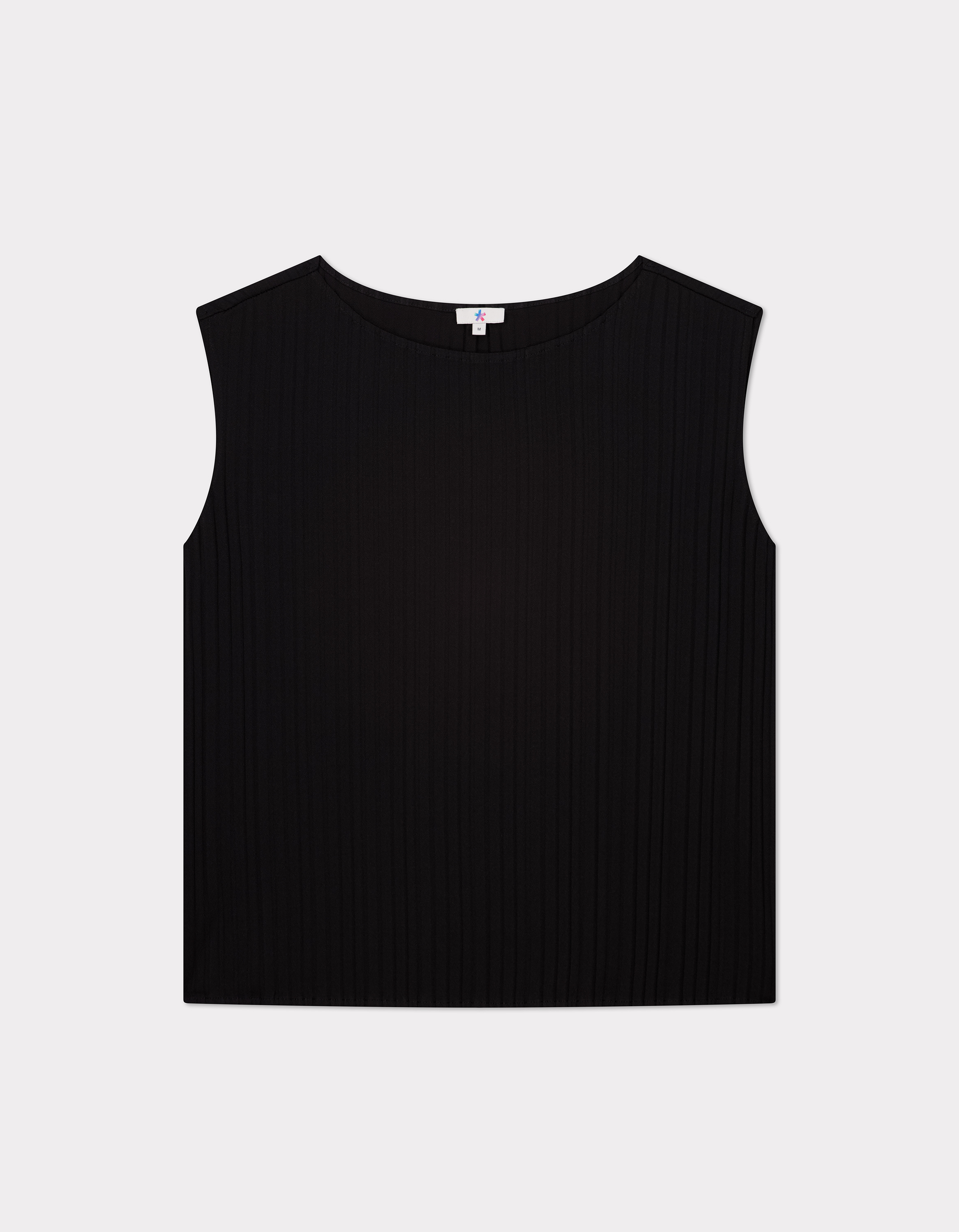Haut ensemble maille plissée - noir