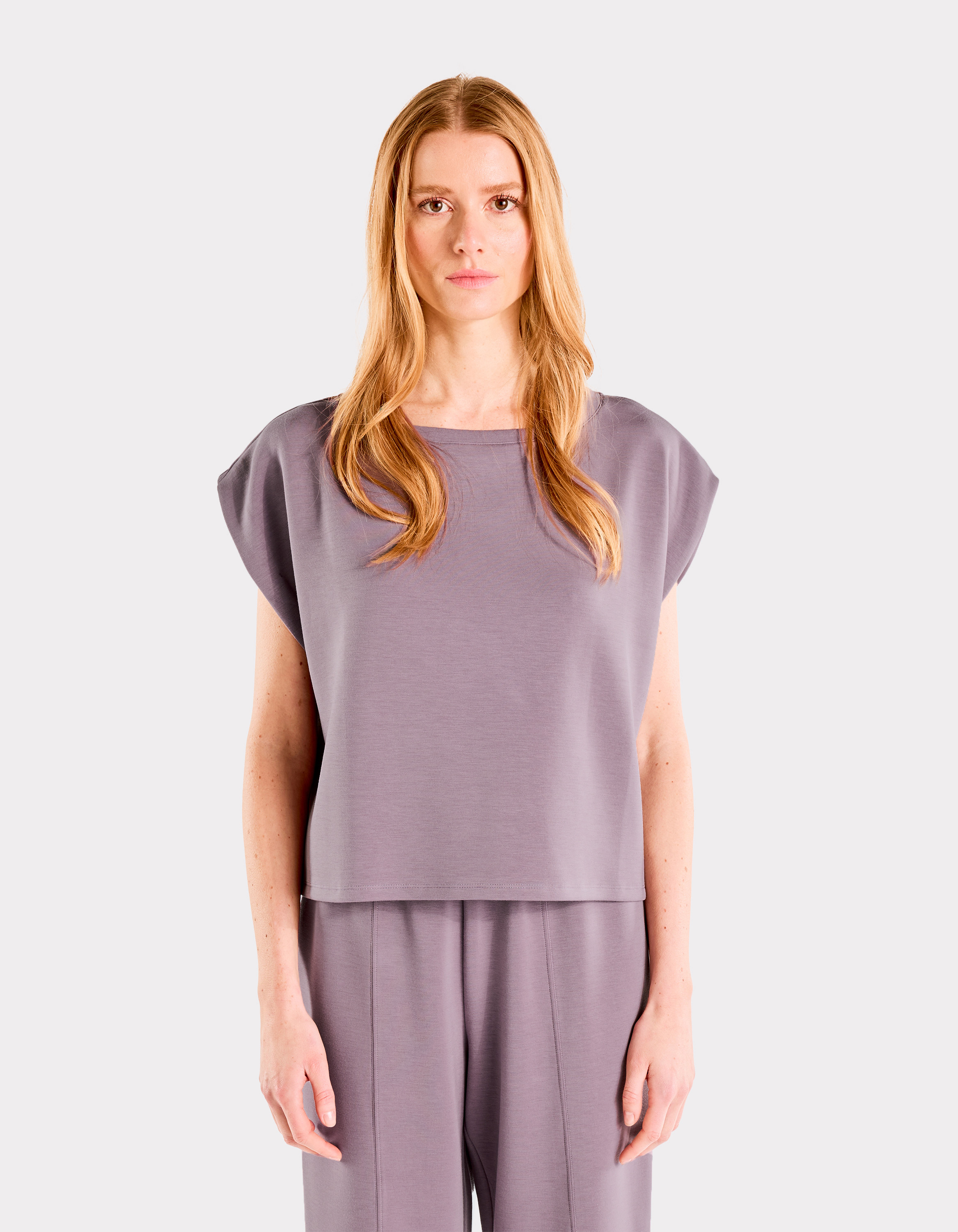 T-shirt ample sans manches HOME - violet - celio - Modalova