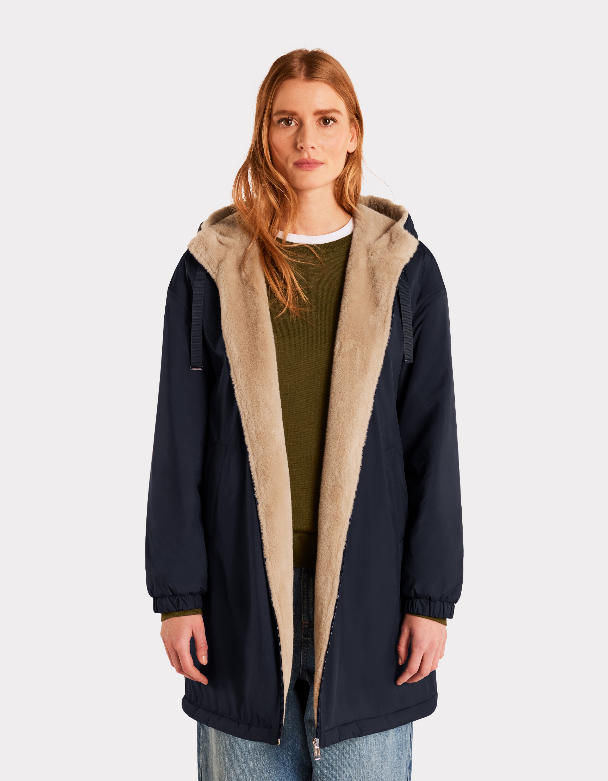 Parka longue avec intérieur duveteux - celio - Modalova