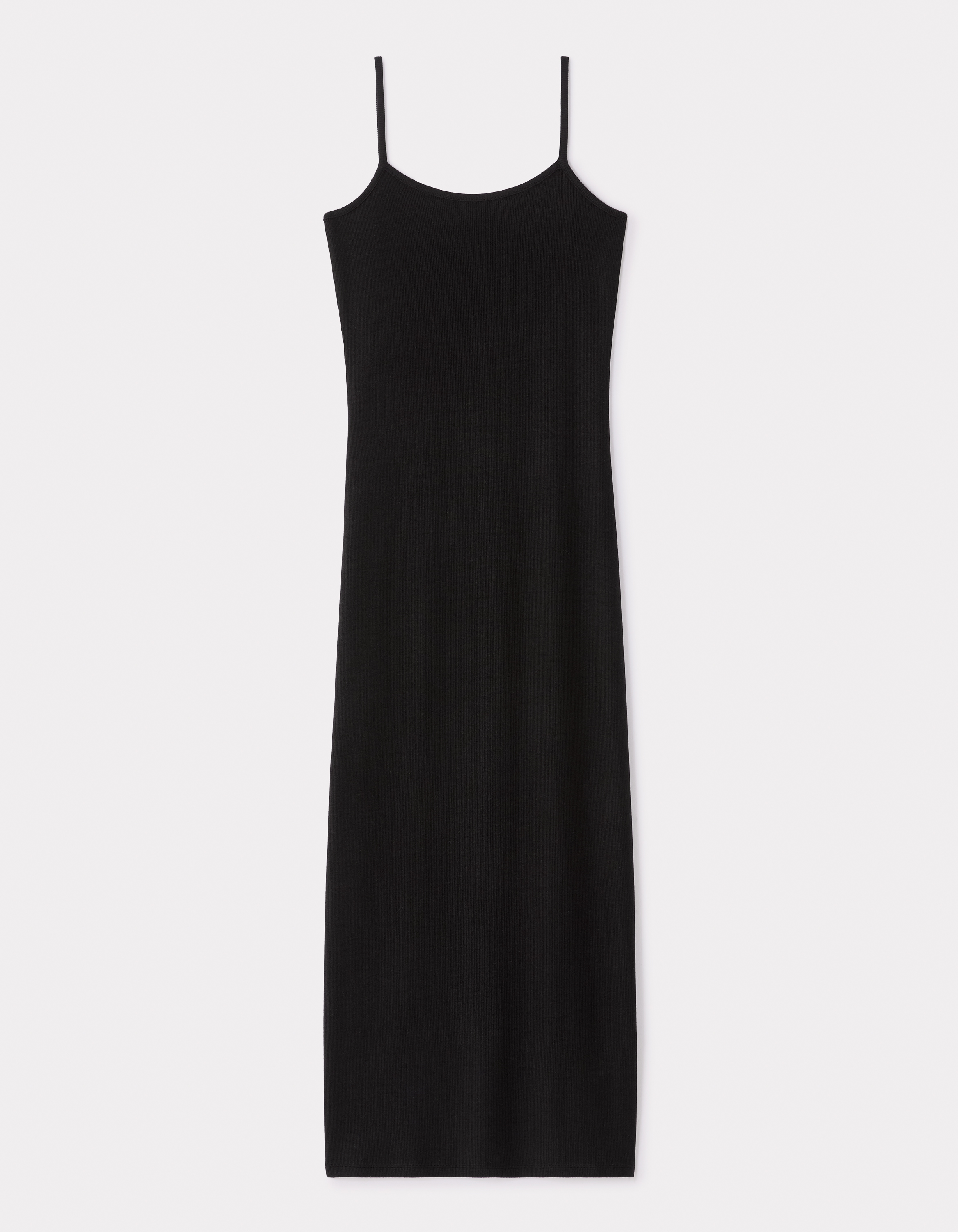 Robe moulante en modal - noir