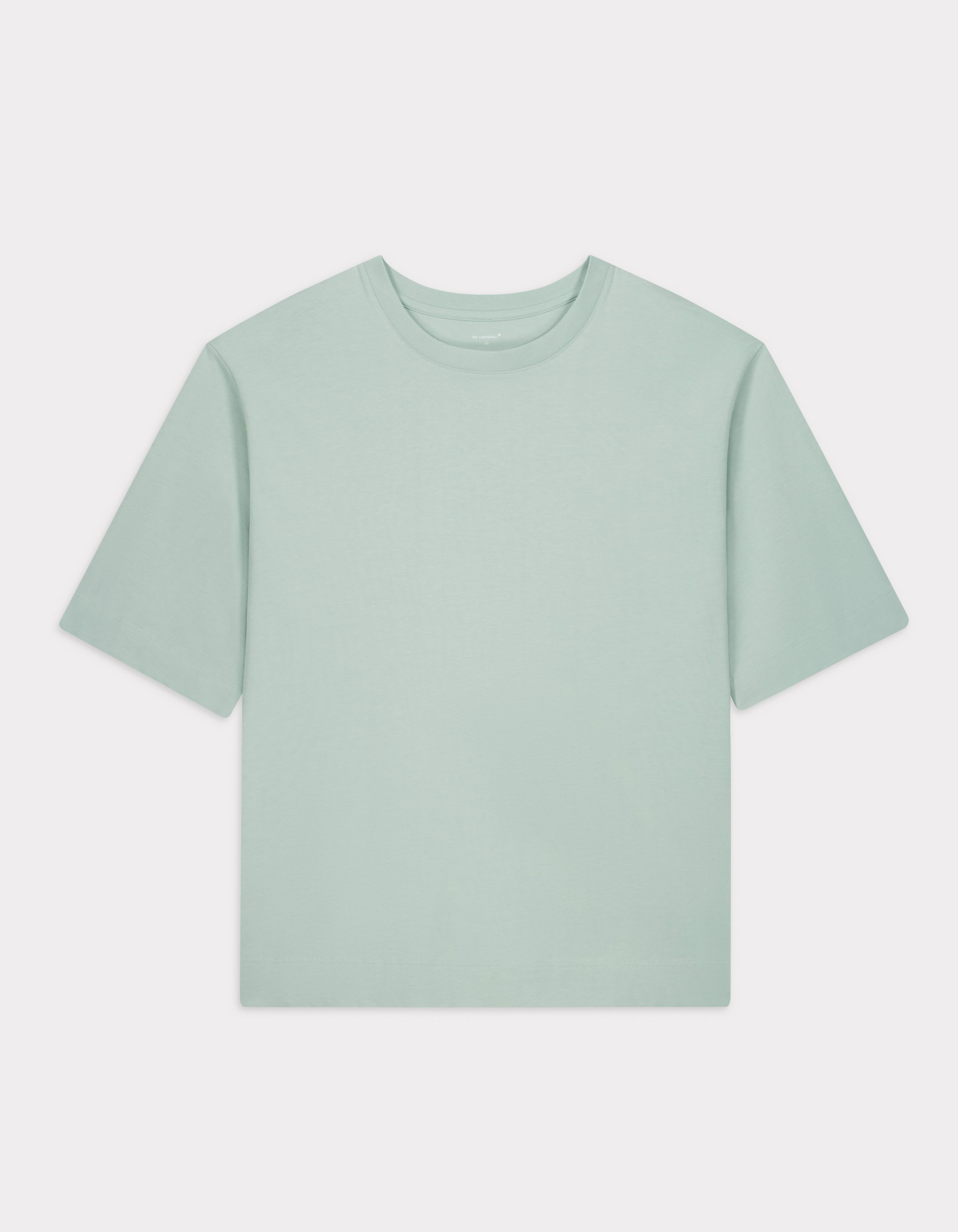 T-shirt en coton épais oversize - vert