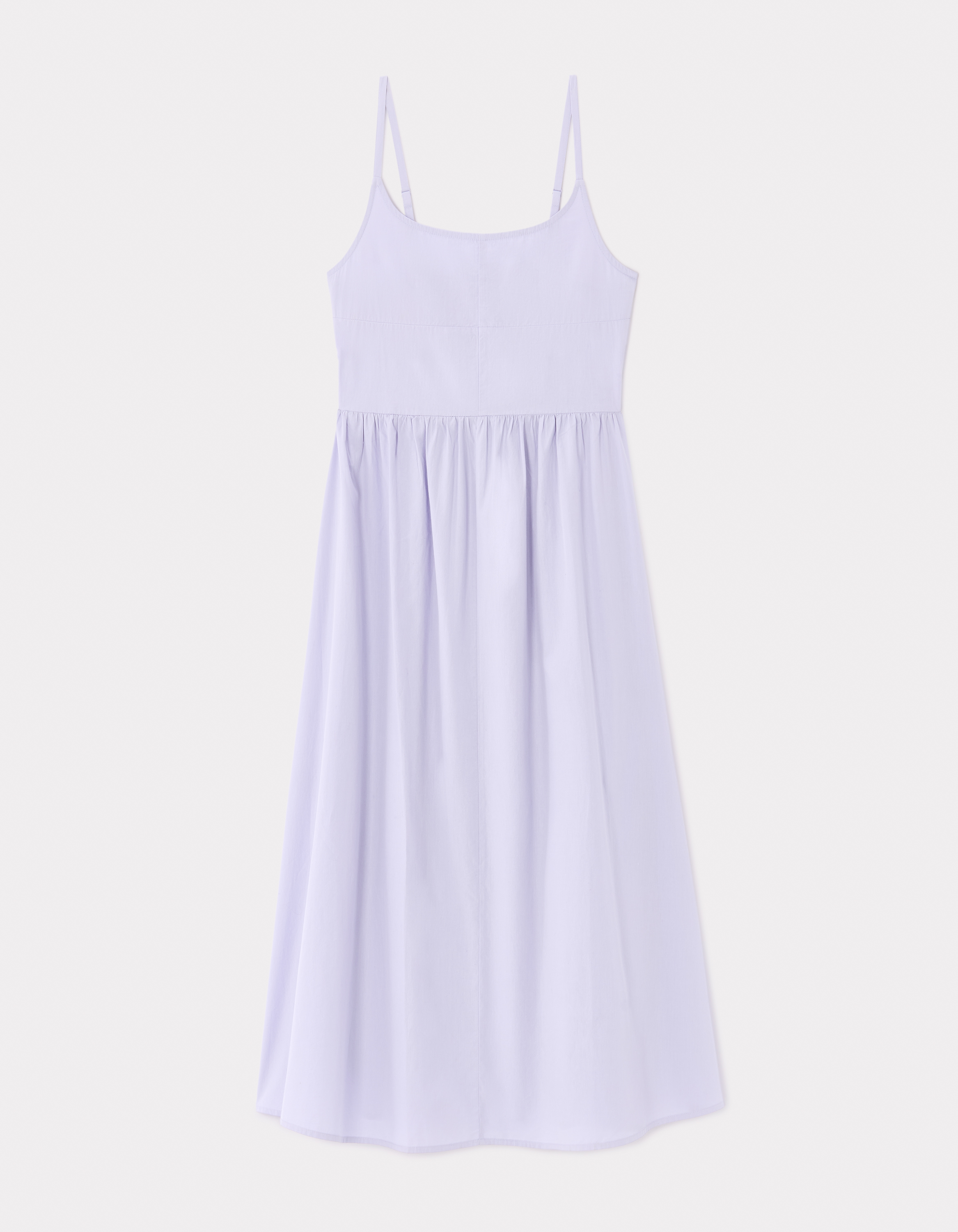 Robe fluide longue à bretelle - violet