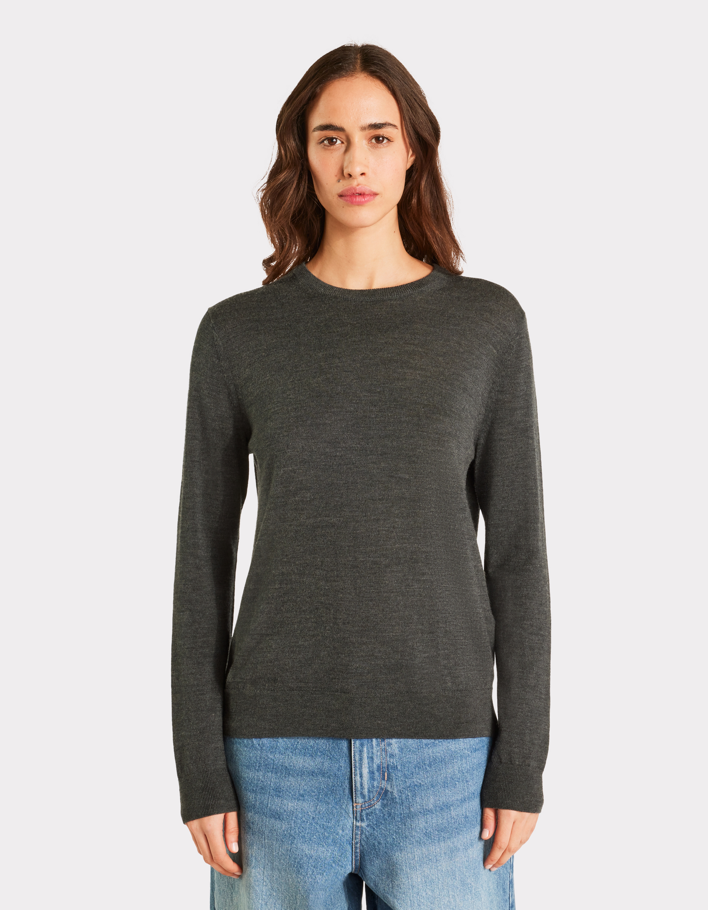 Pull 100% laine mérinos à col rond - celio - Modalova