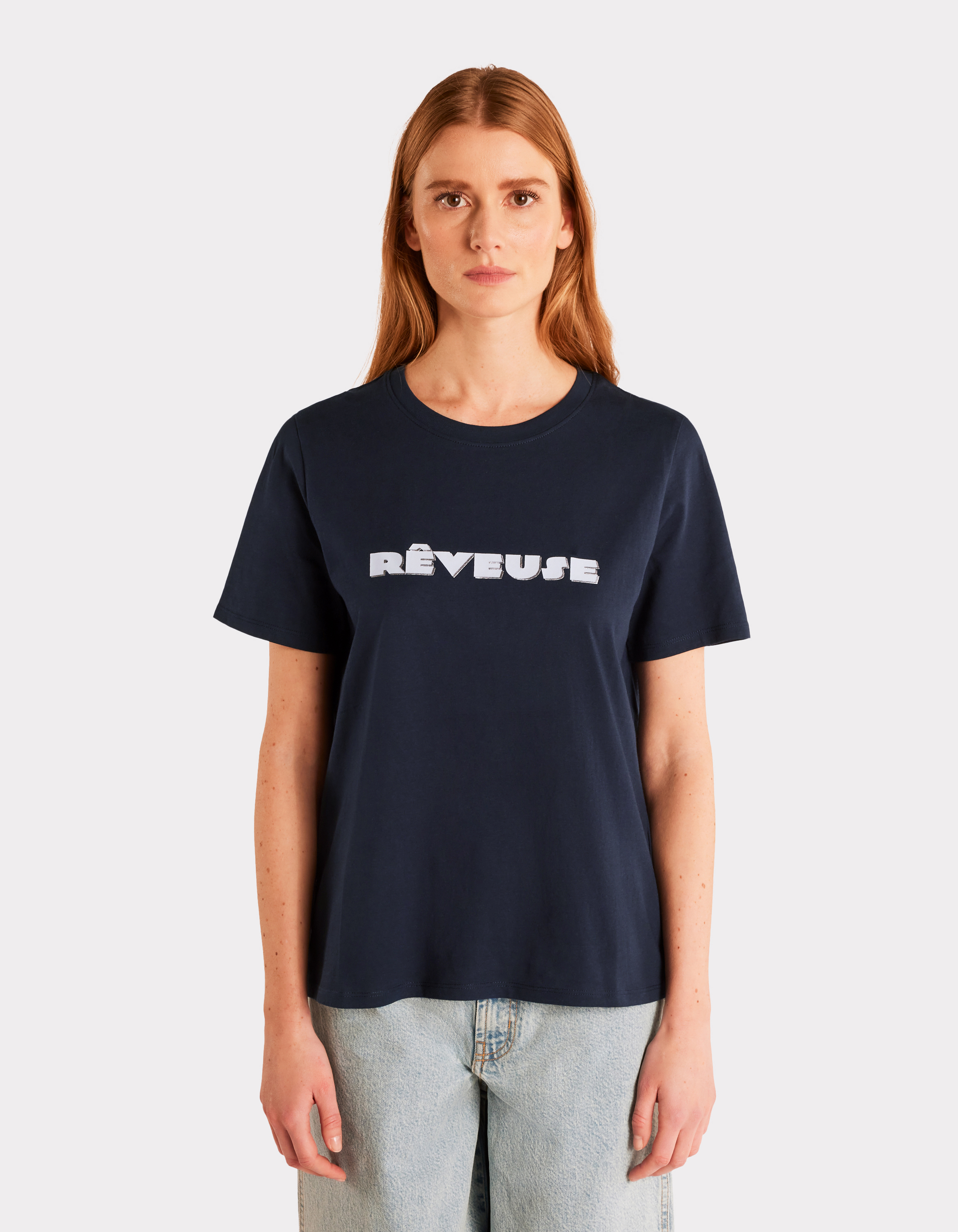 T-shirt imprimé métallique à col rond - celio - Modalova