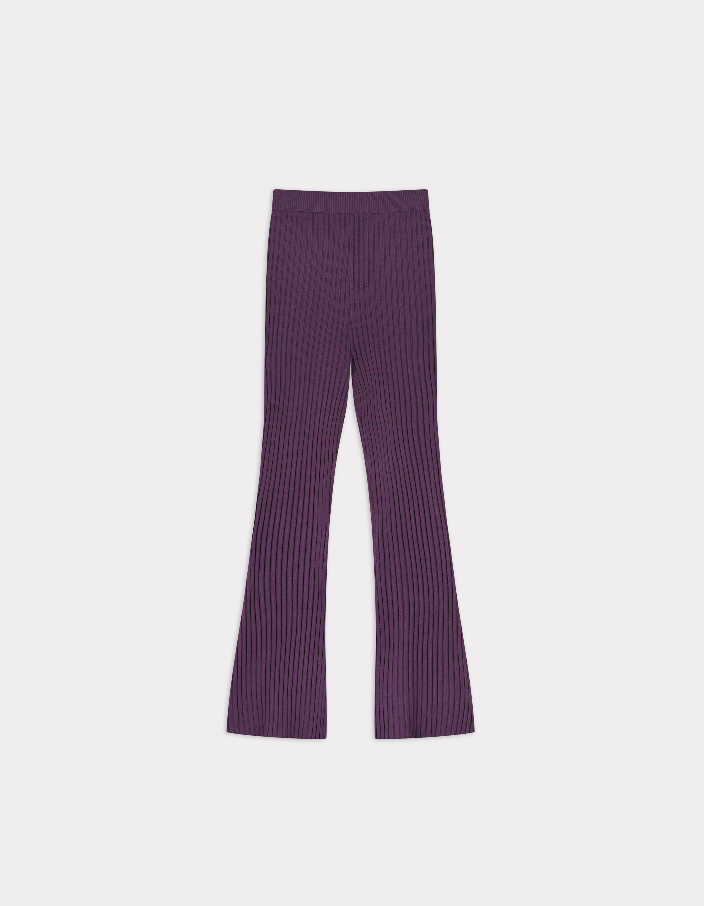 Pantalon en côtes plates - violet