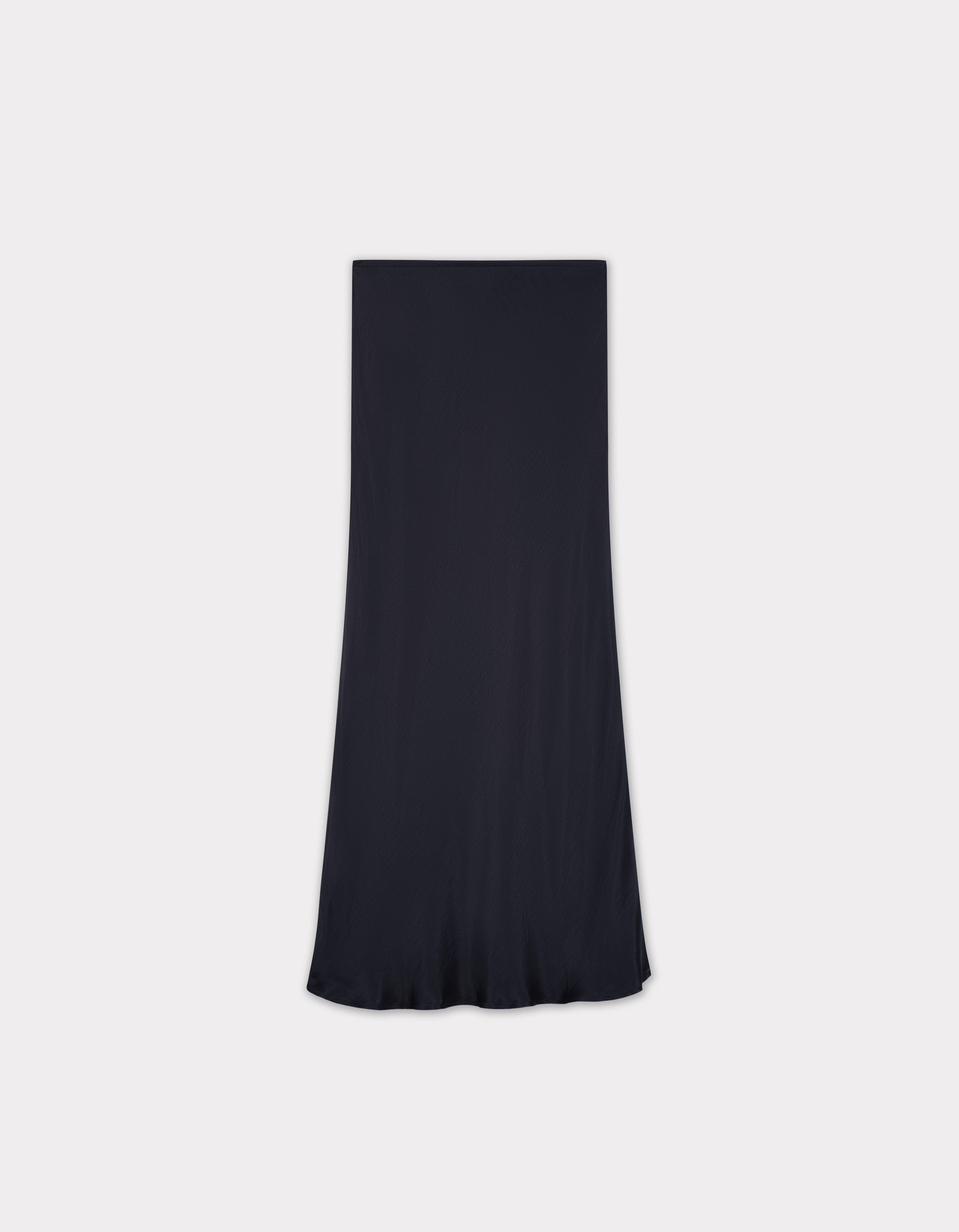 Jupe en satin - marine