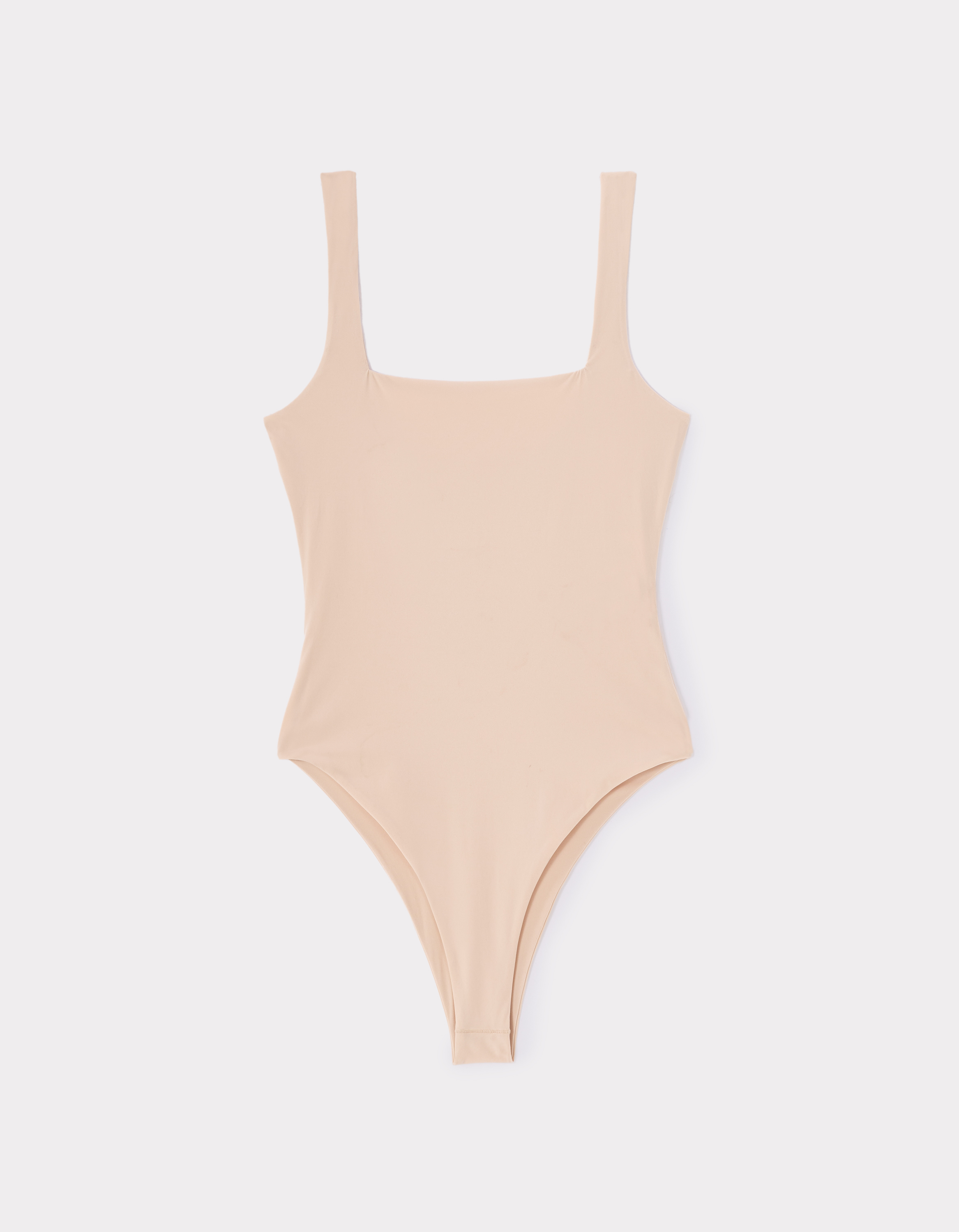 Body seconde peau à fines bretelles – beige