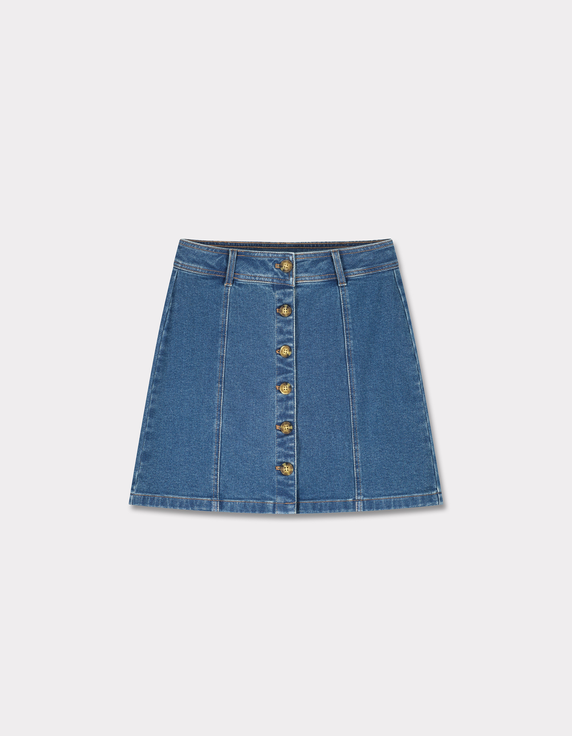 Jupe courte denim - bleu