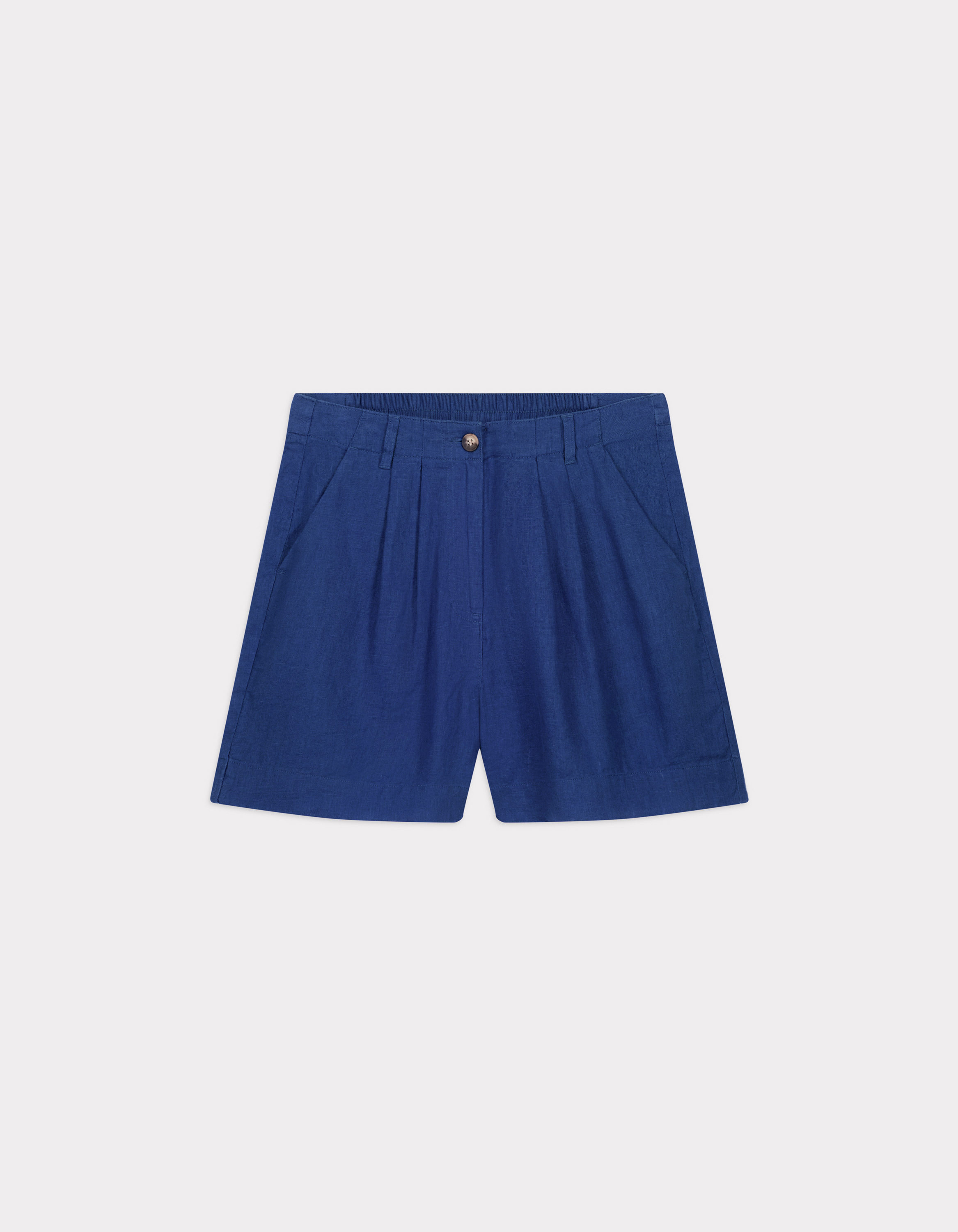 Short en lin - indigo