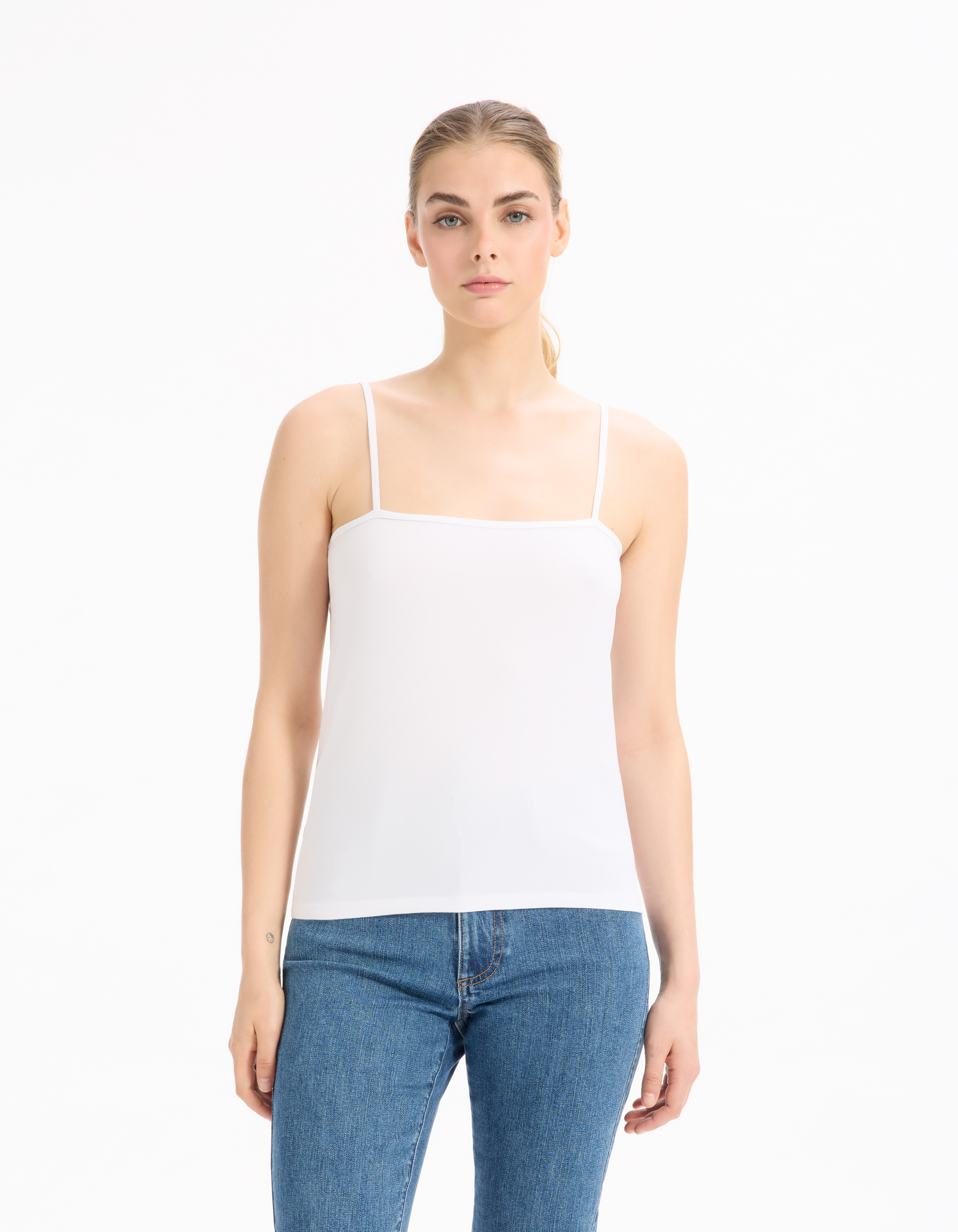 Débardeur fines bretelles - blanc - celio - Modalova