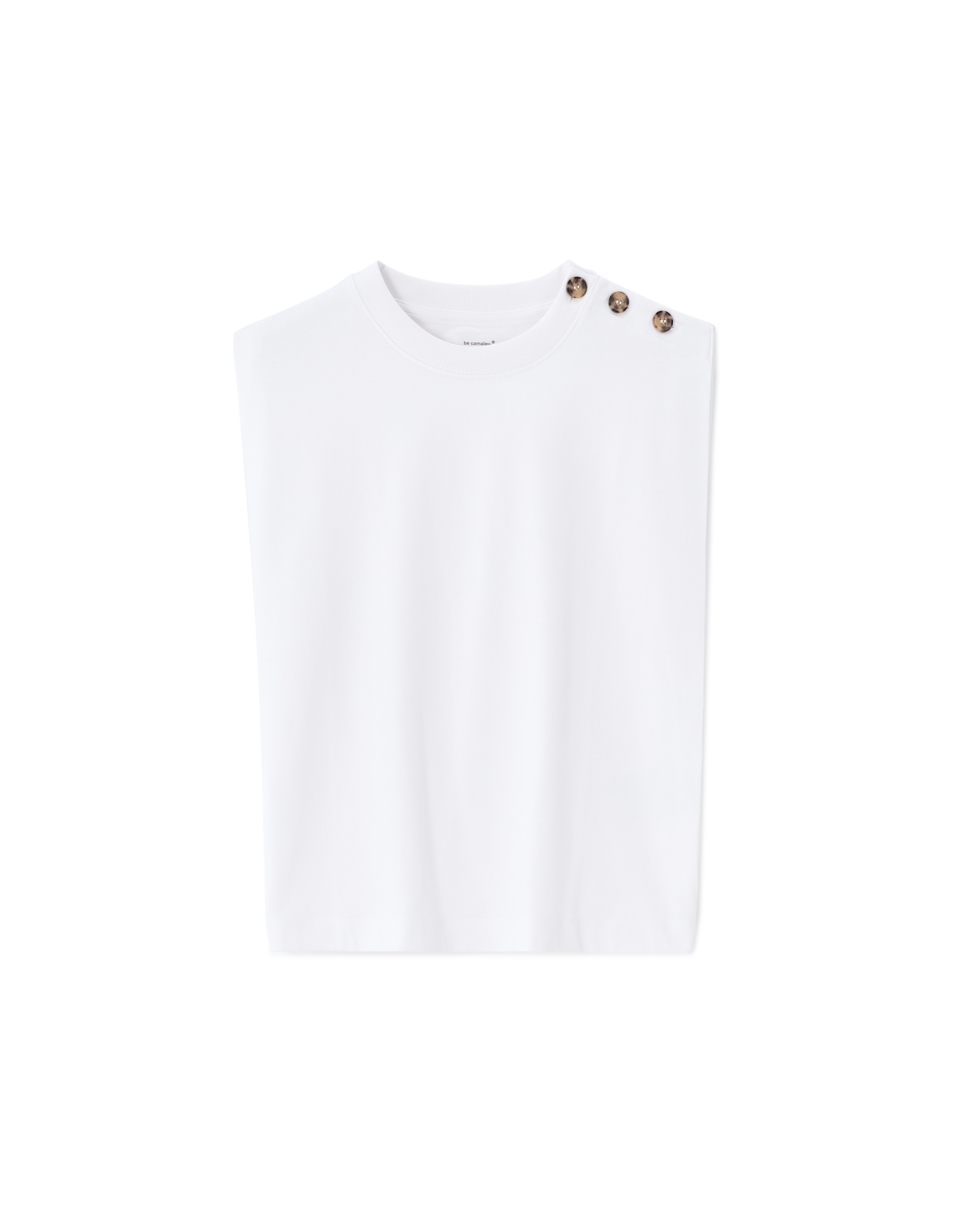T-shirt sans manche - blanc