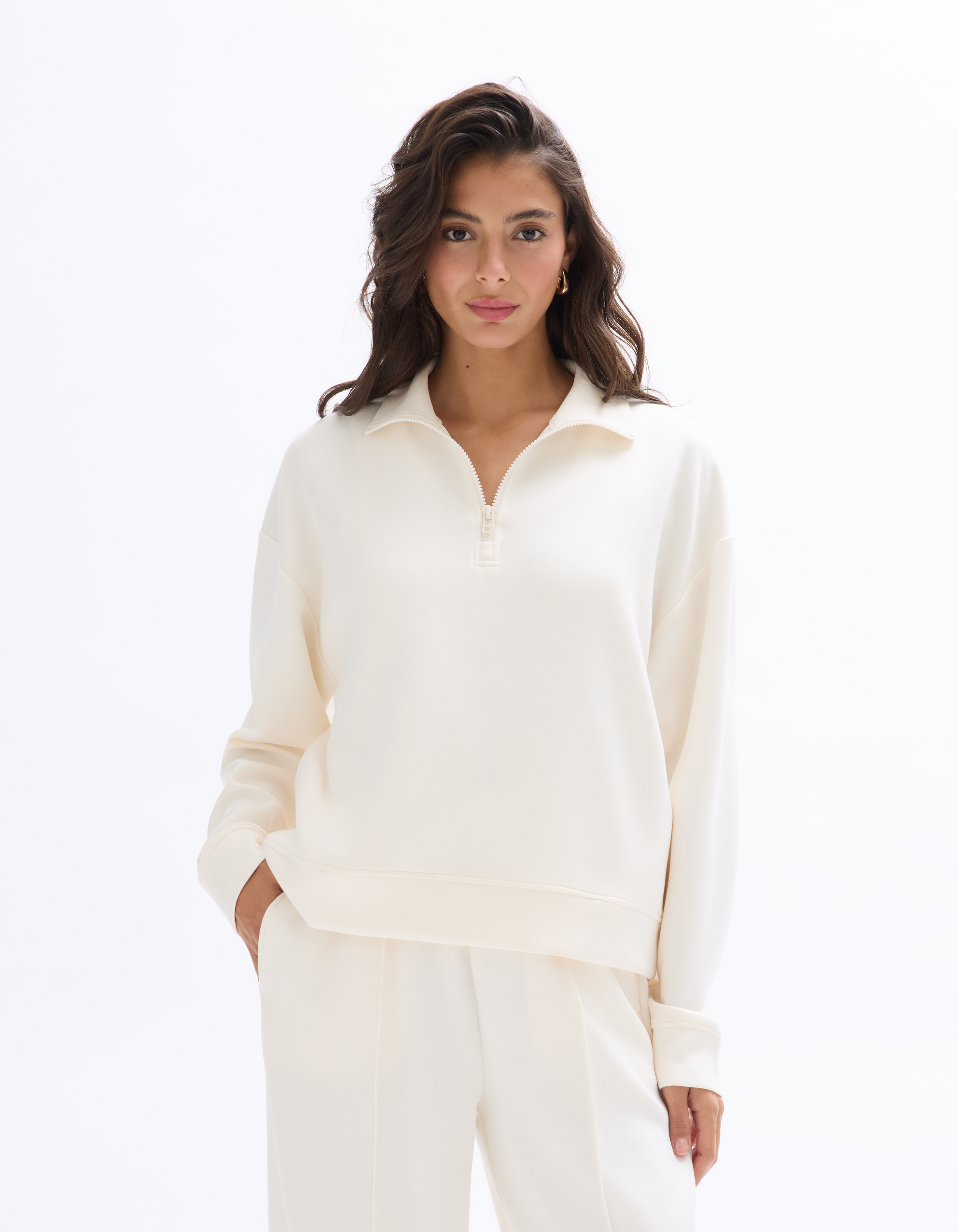Sweat oversize - ecru - celio - Modalova
