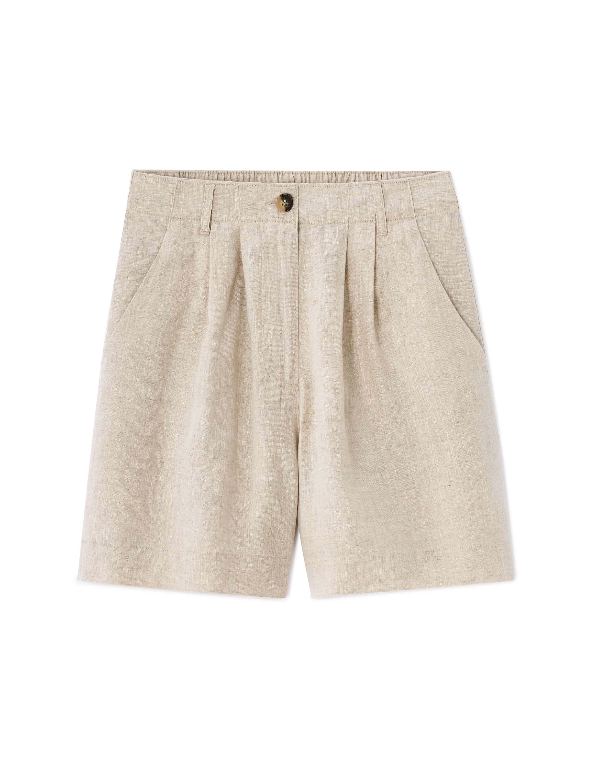 Short en lin - beige