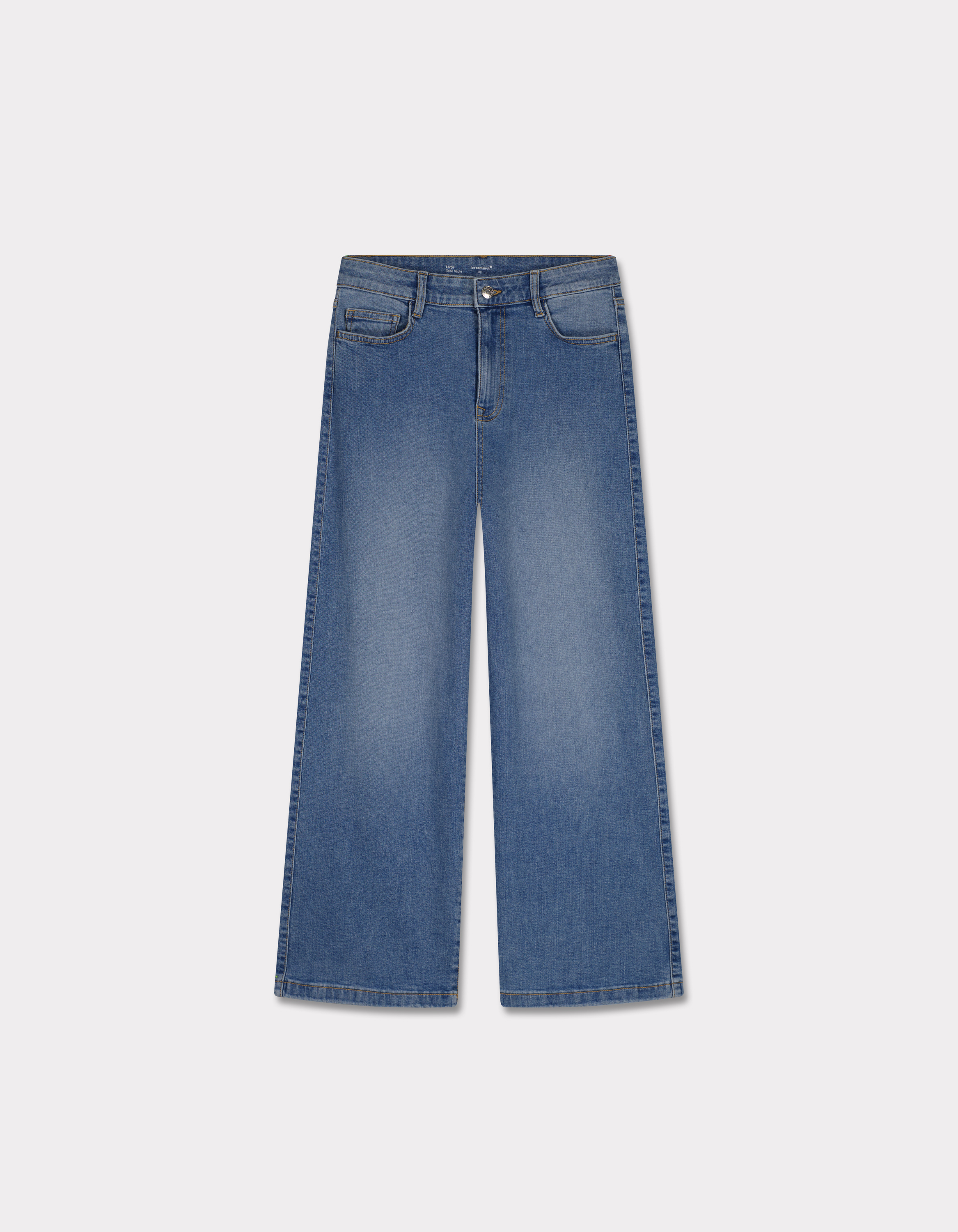 Jean large longeur cheville - bleu foncé