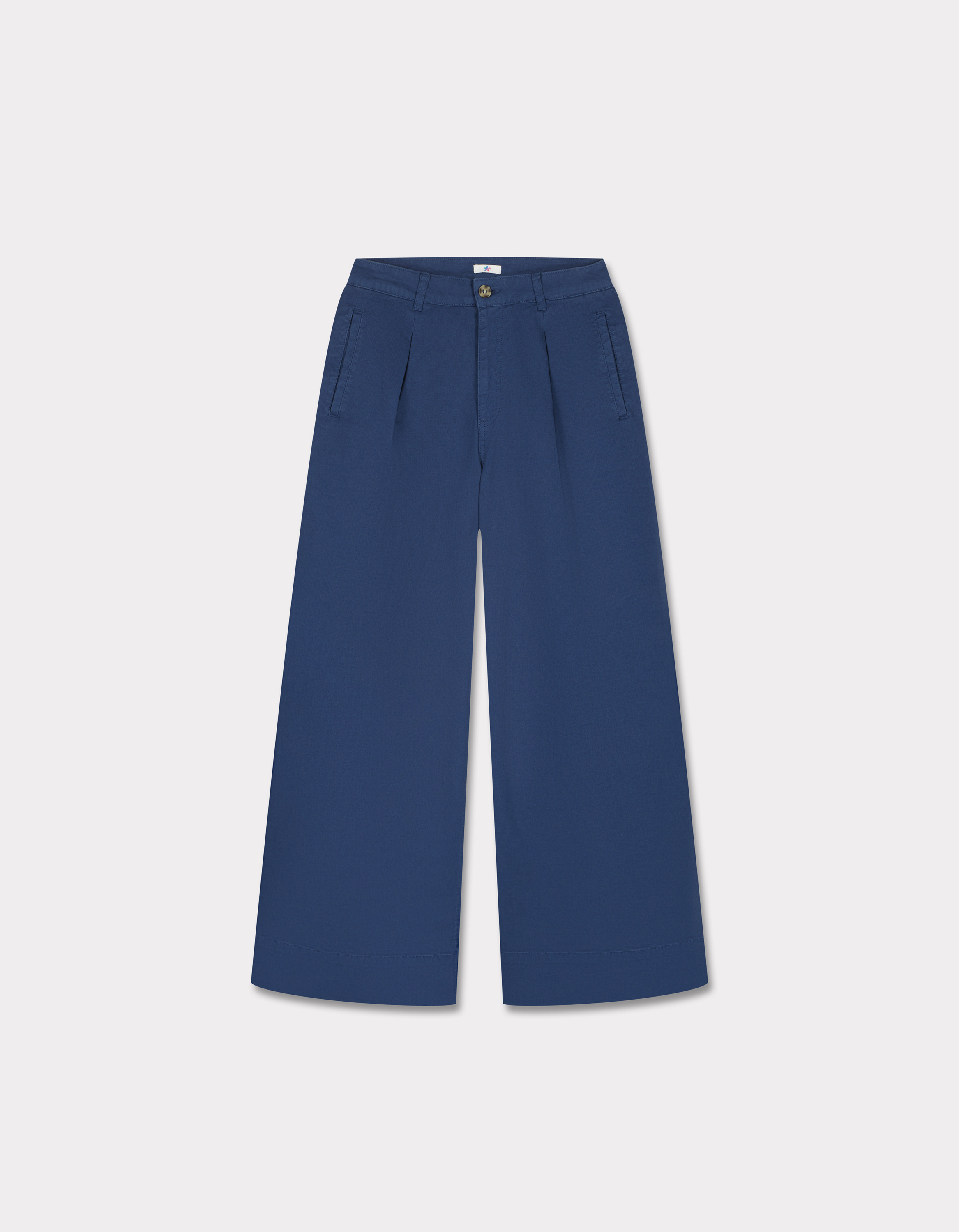 Pantalon long à pinces - bleu