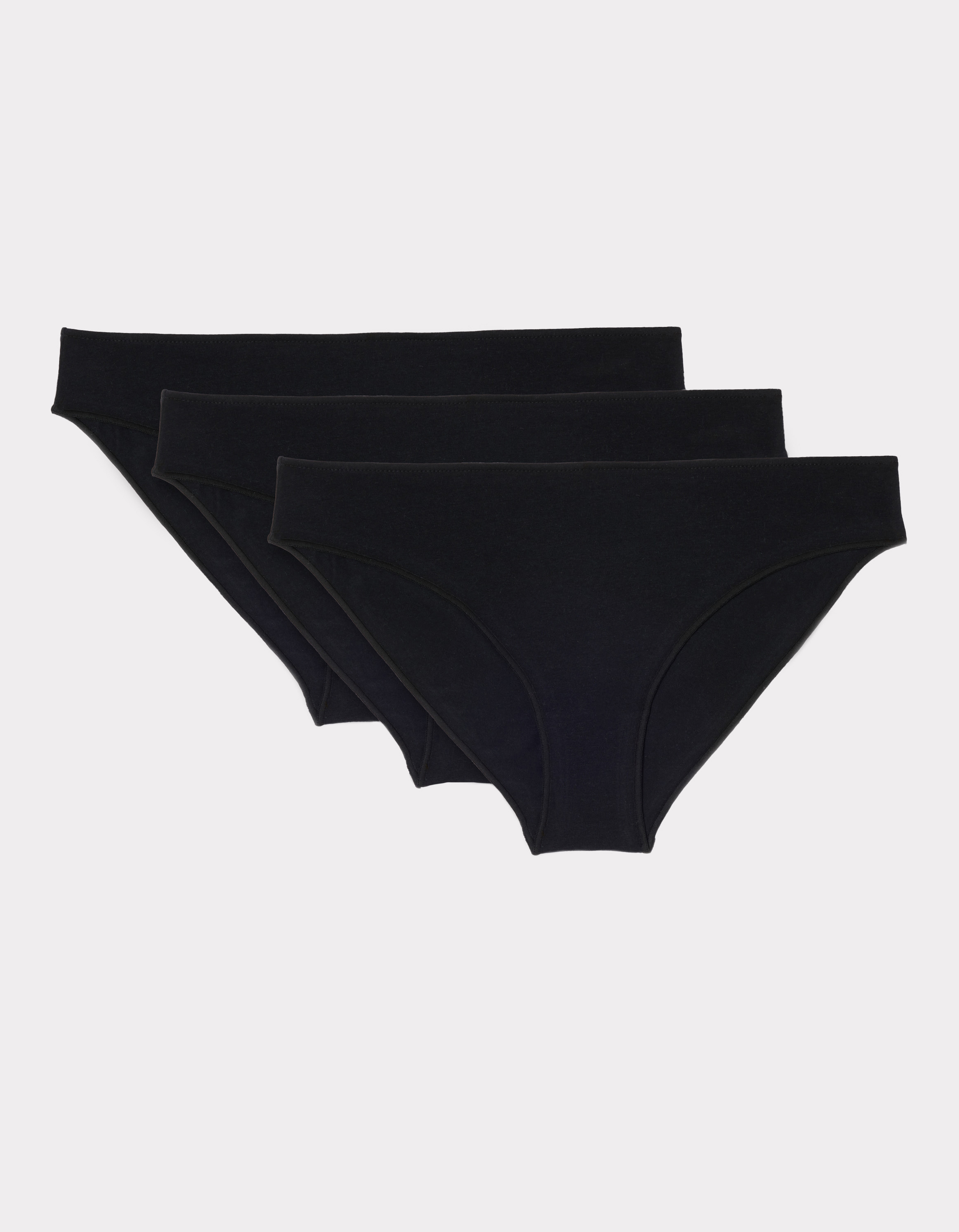 Lot de 3 culottes en coton - noir
