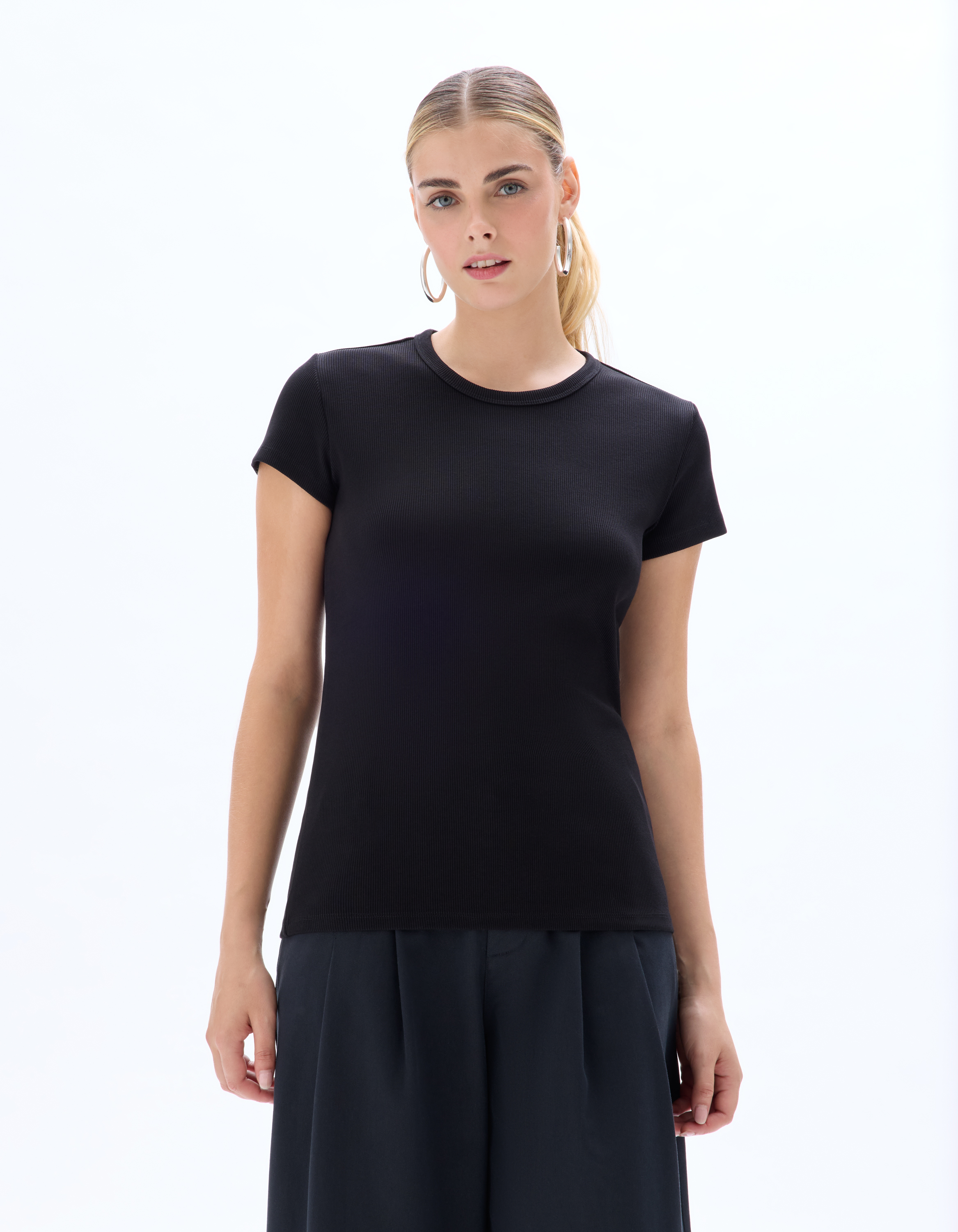 T-shirt côtelé à manches courtes - celio - Modalova