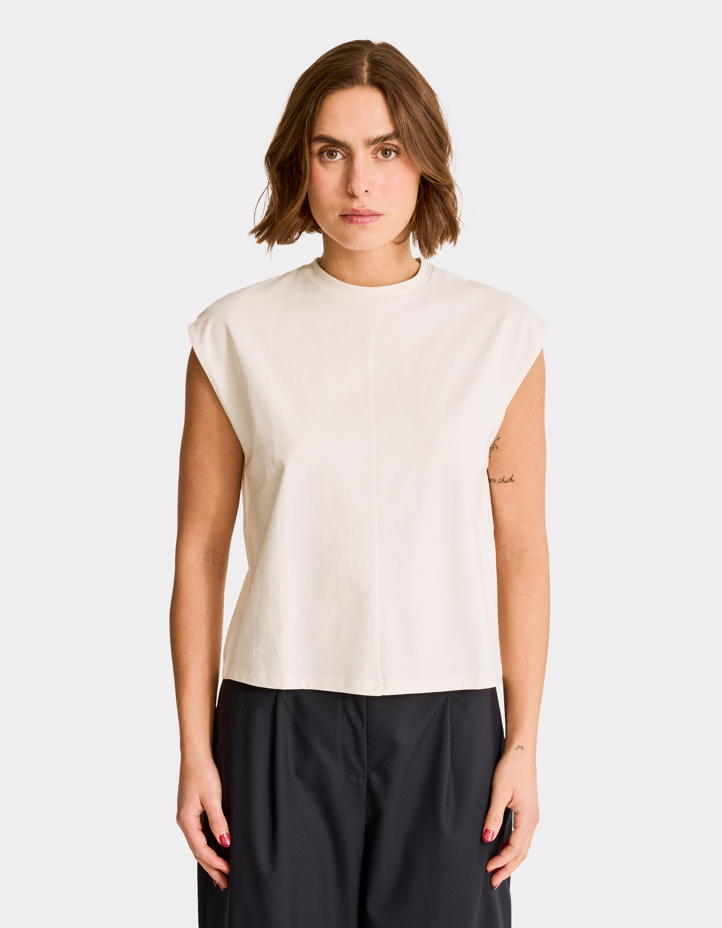 T-shirt sans manche en coton boxy - celio - Modalova