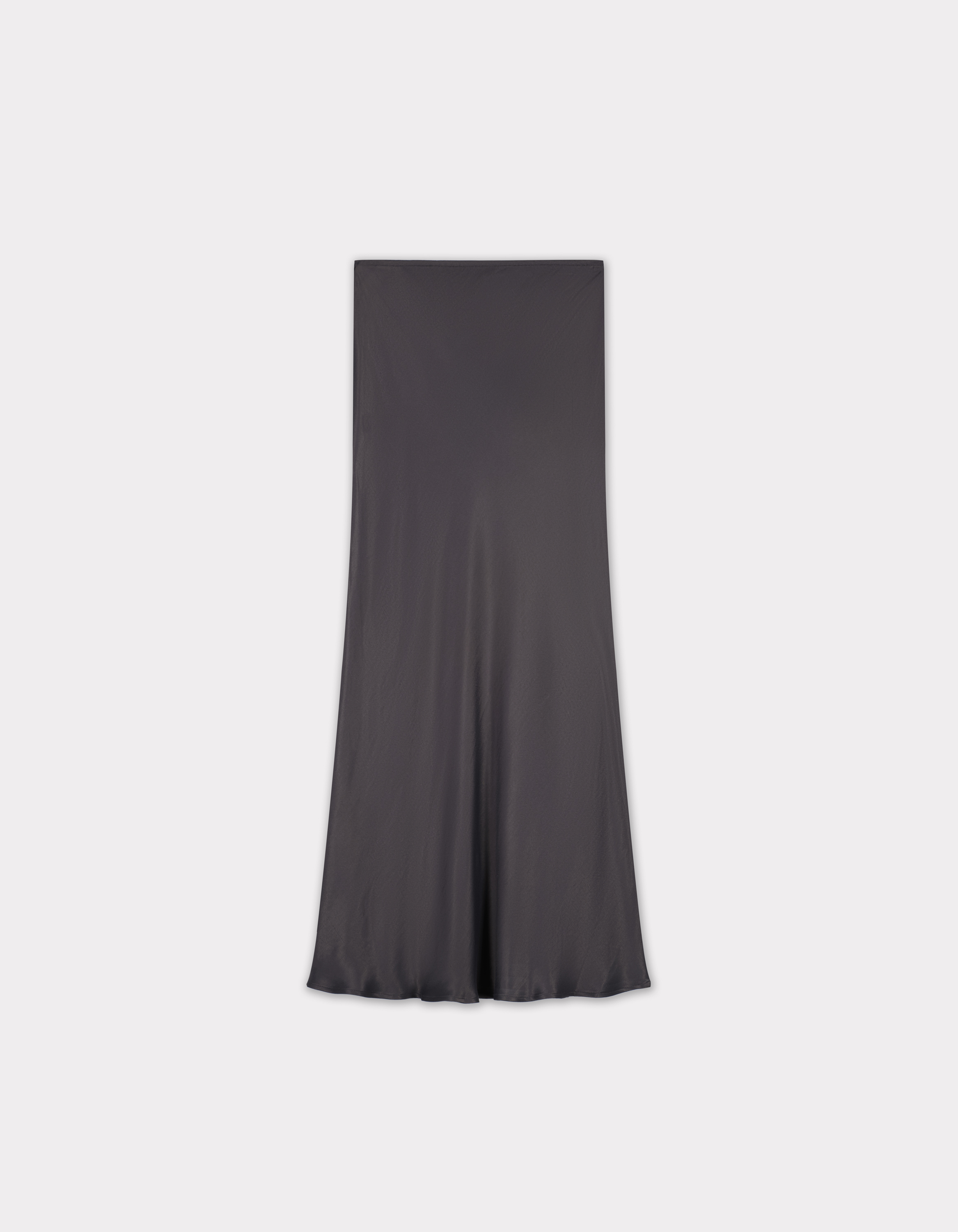 Jupe en satin - gris