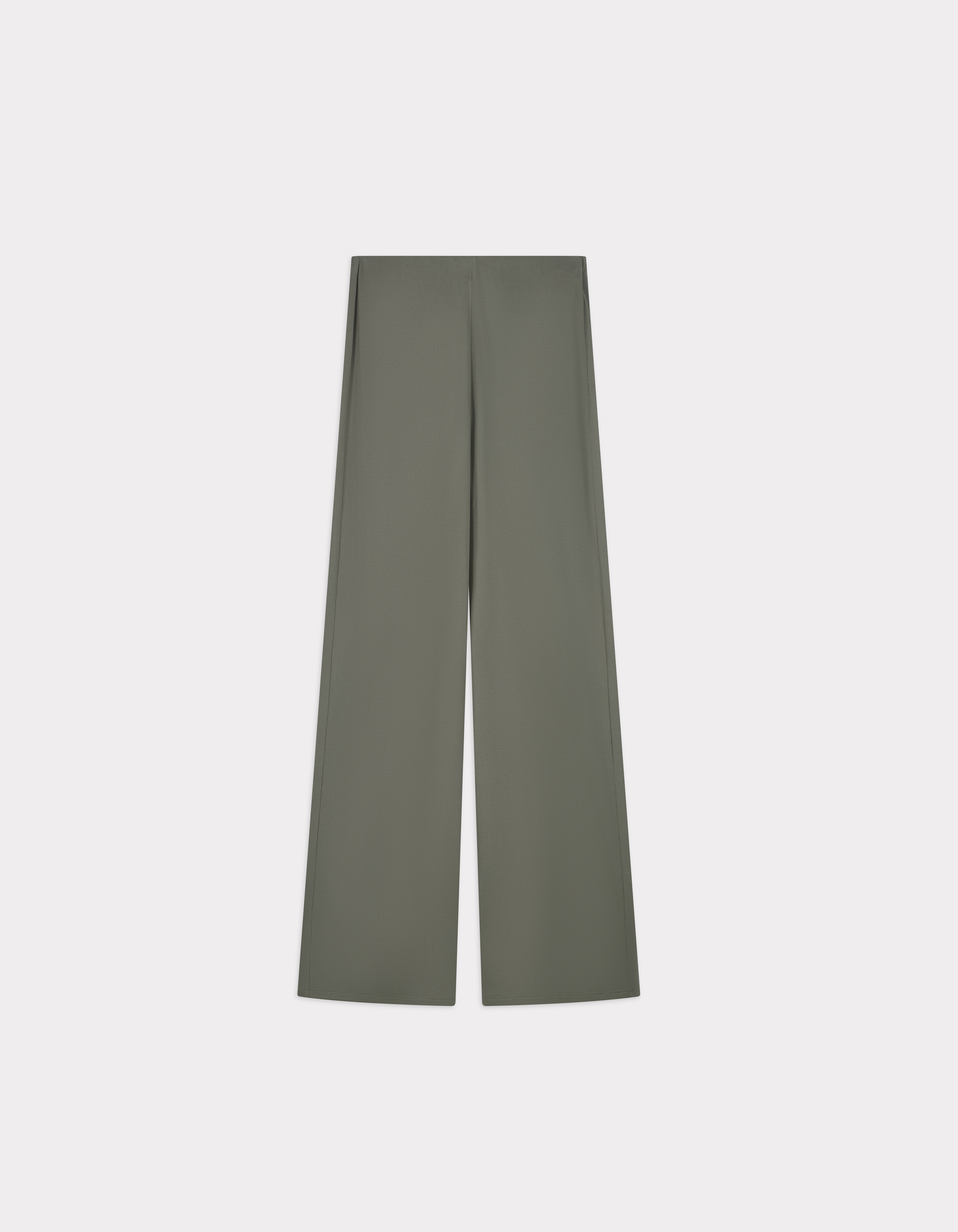 Pantalon Large en modal mélangé - vert olive