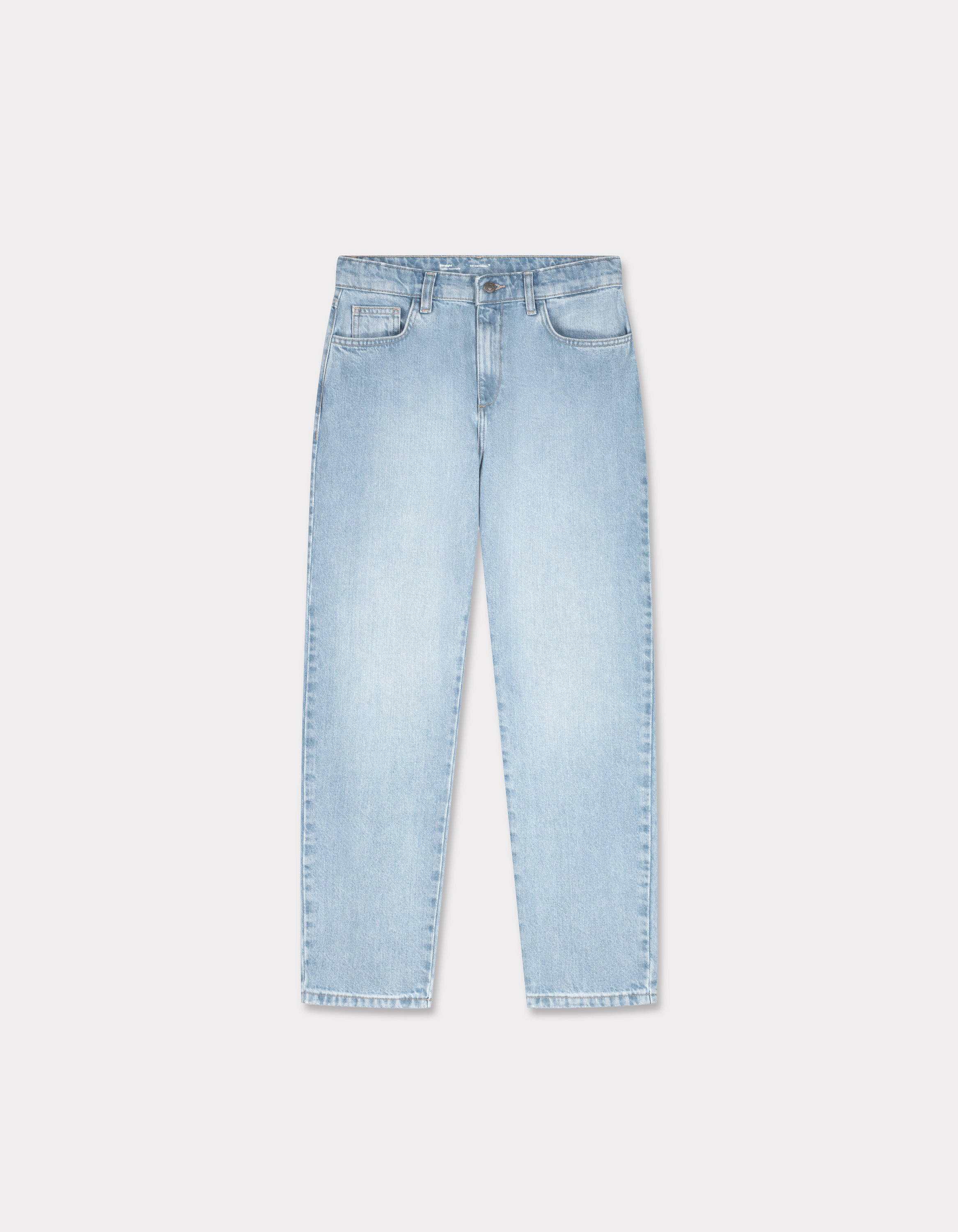 Jean droit taille normale - bleu délavé