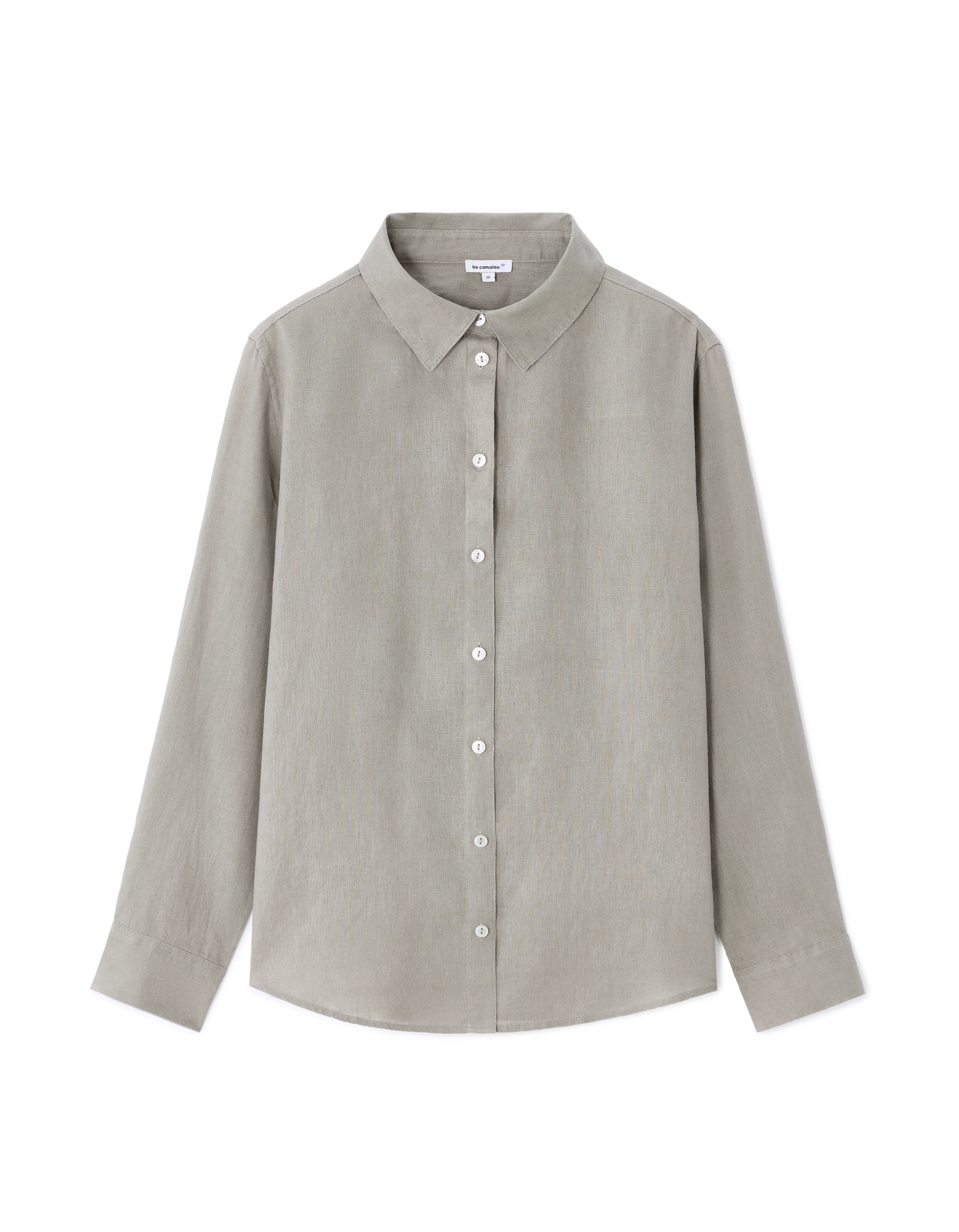 Chemise 100% Lin - gris