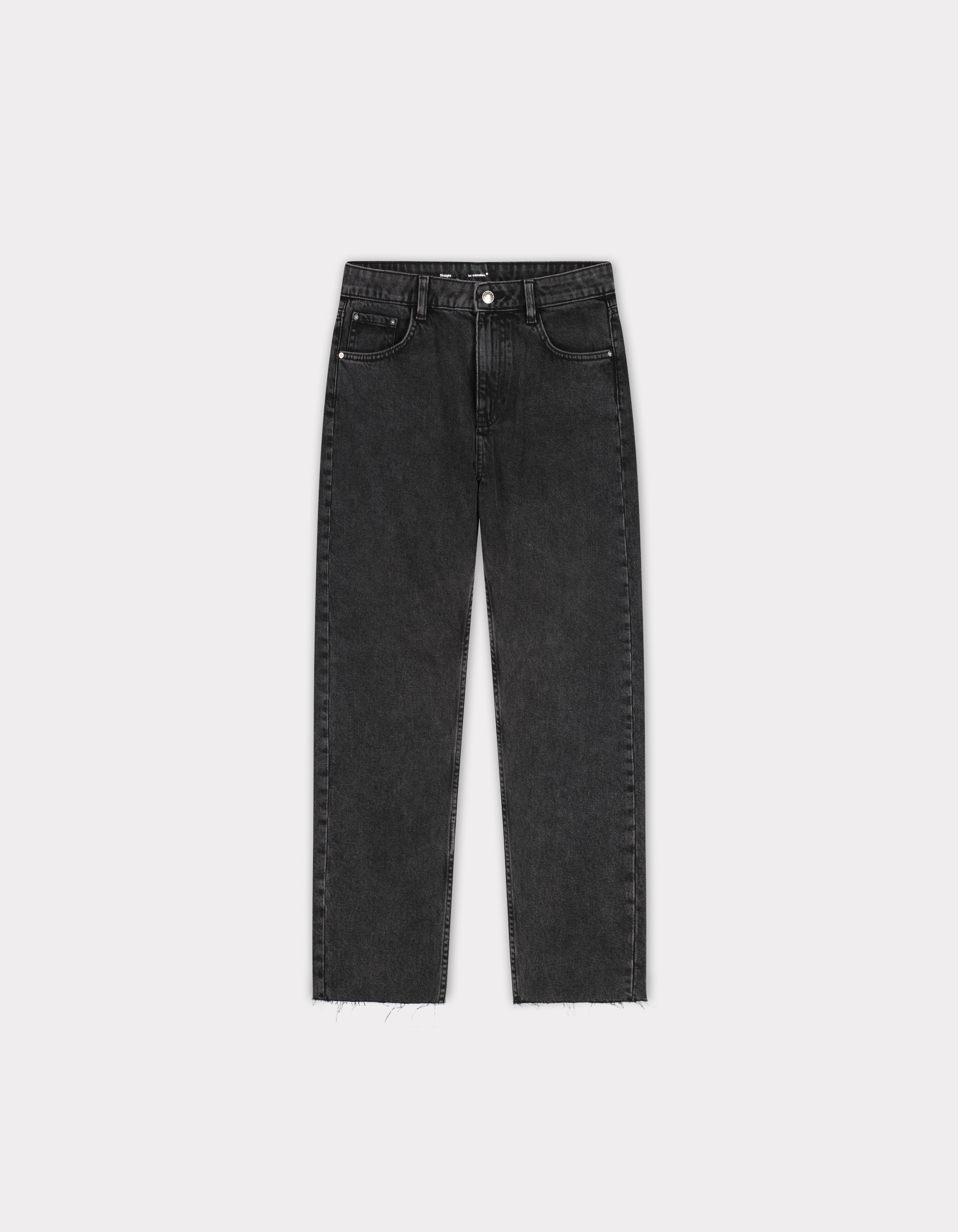 Jean droit 7/8è - gris clair