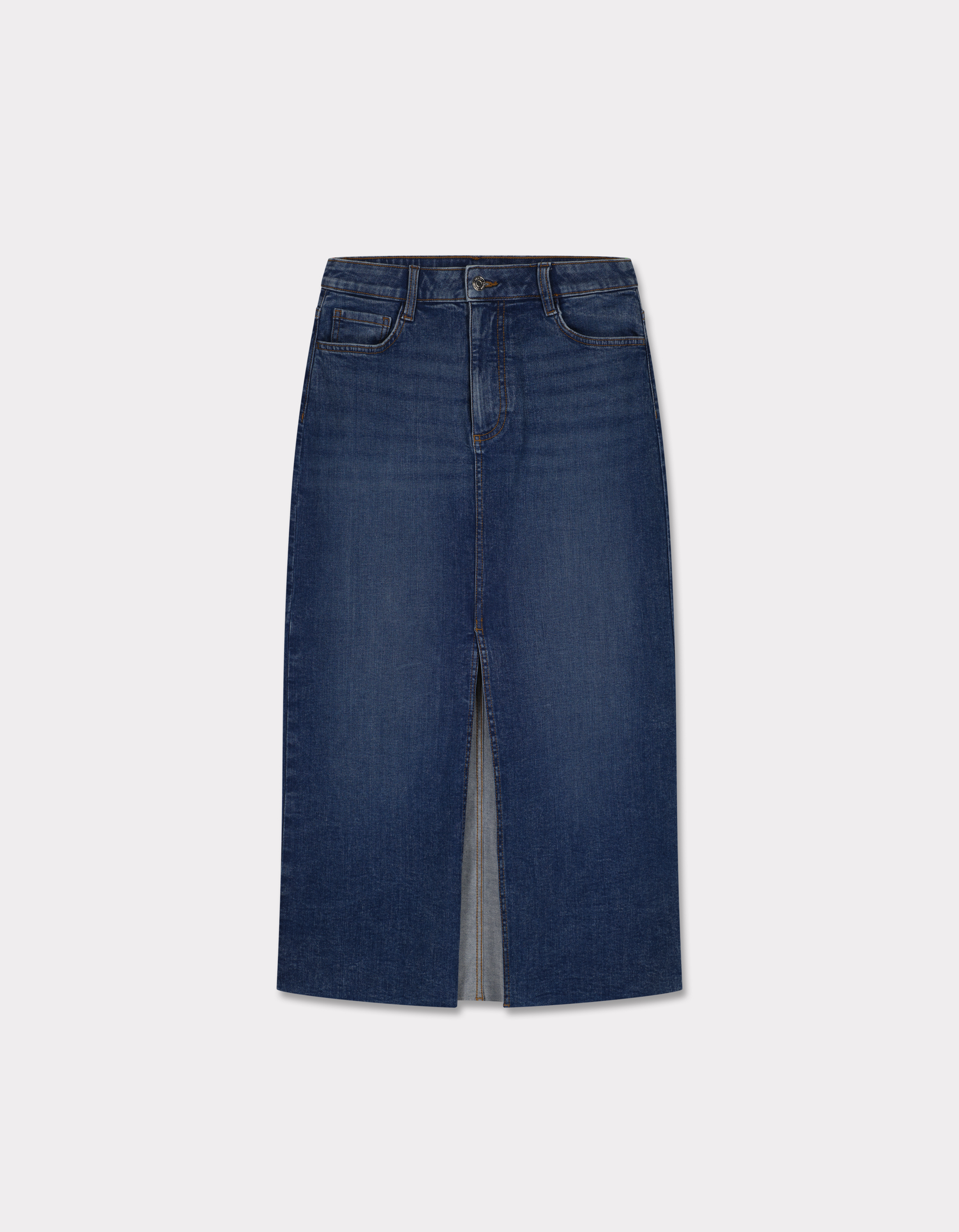 Jupe en denim avec fente - denim