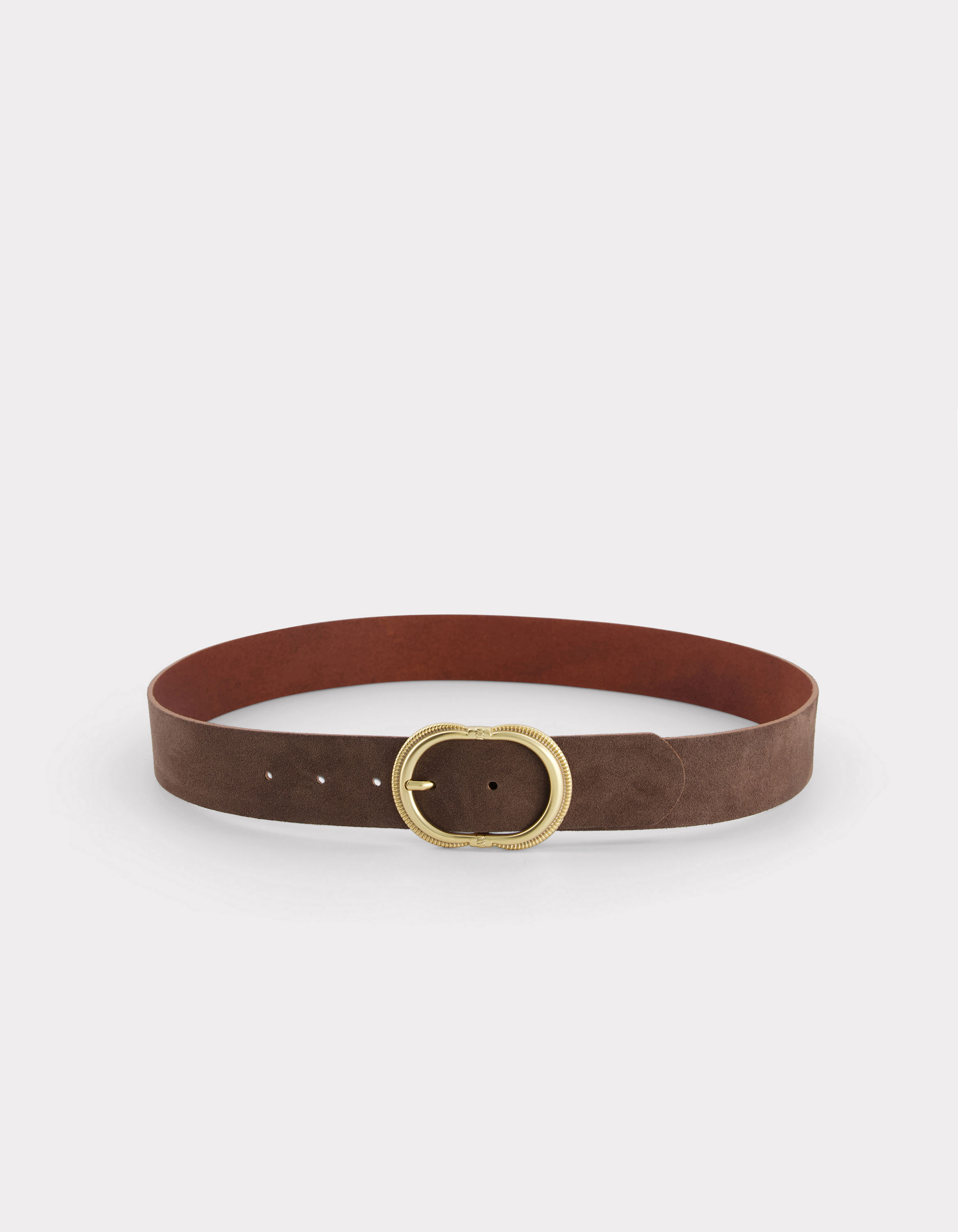 Ceinture en cuir colorée - marron