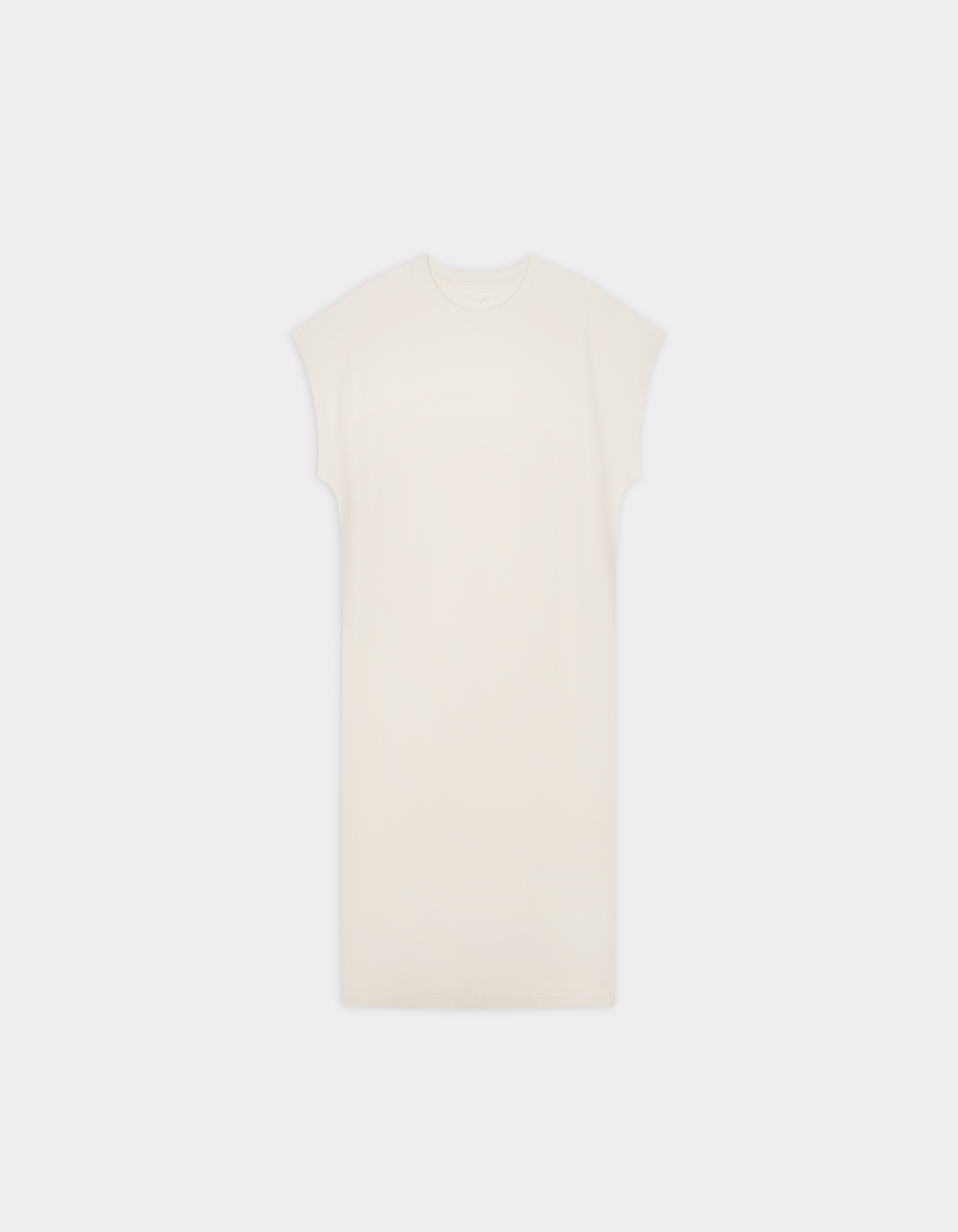 Robe longue sans manches en coton - beige