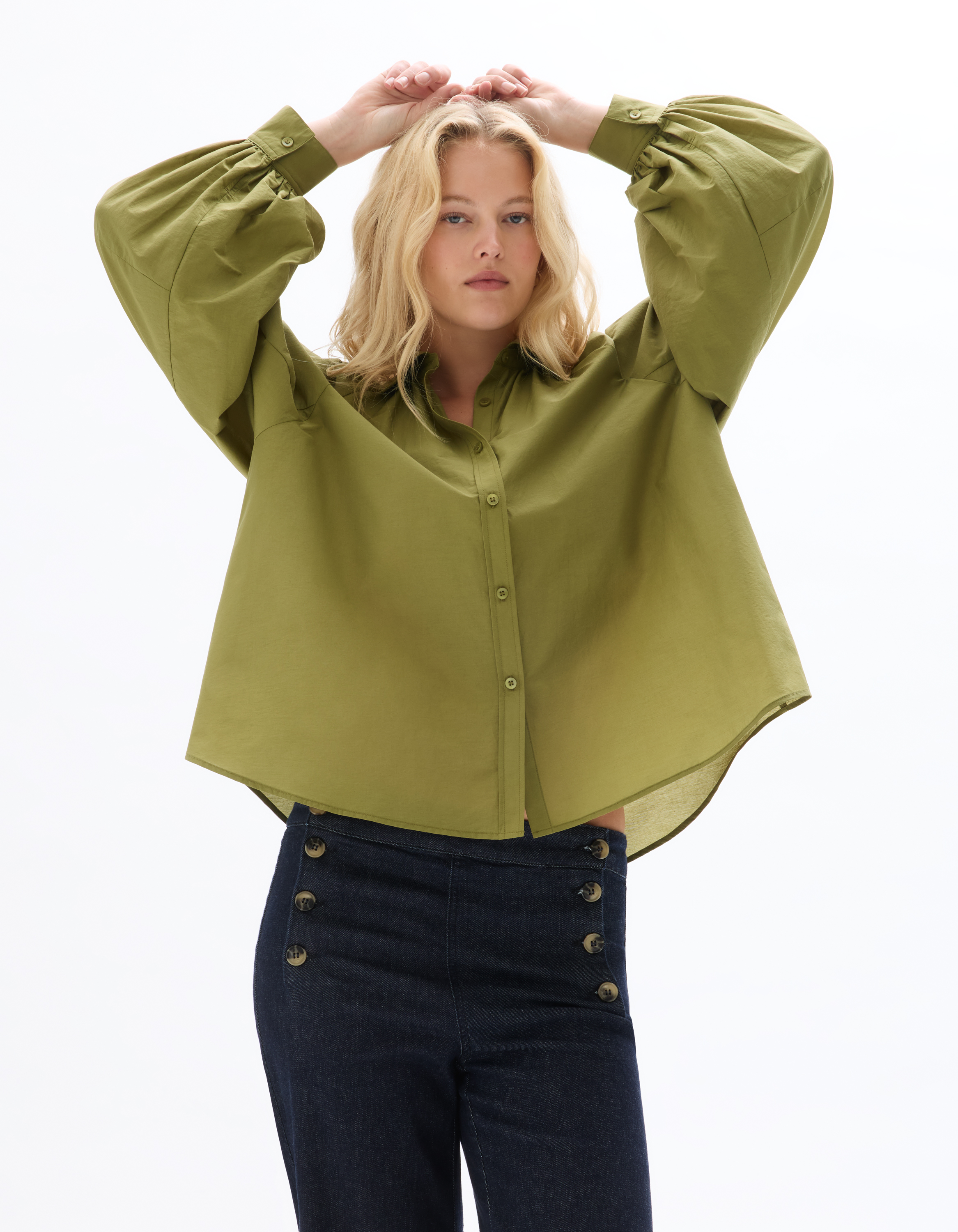Chemisier évasé - vert - celio - Modalova