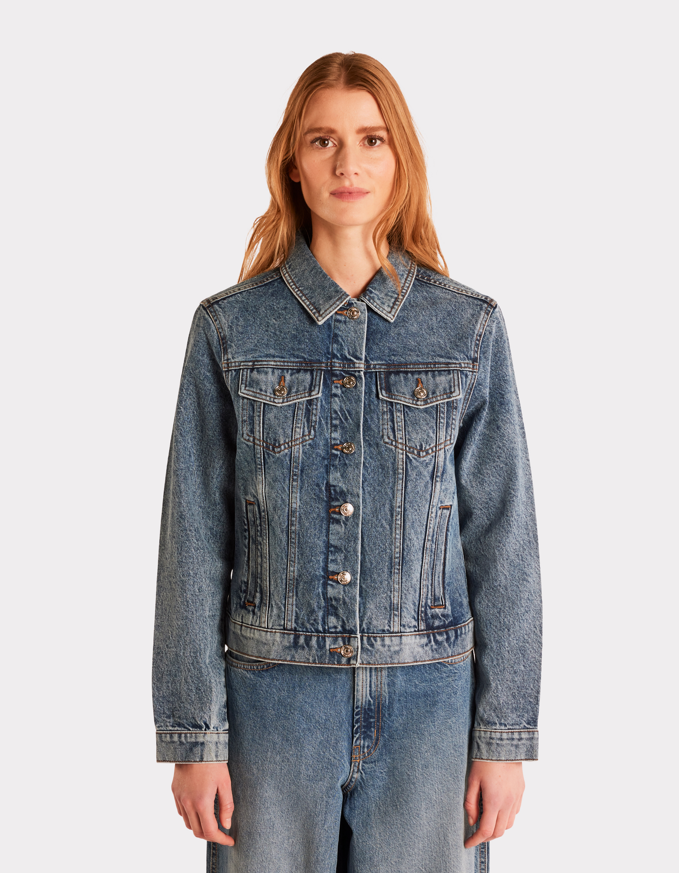 Veste en jean - bleu - celio - Modalova