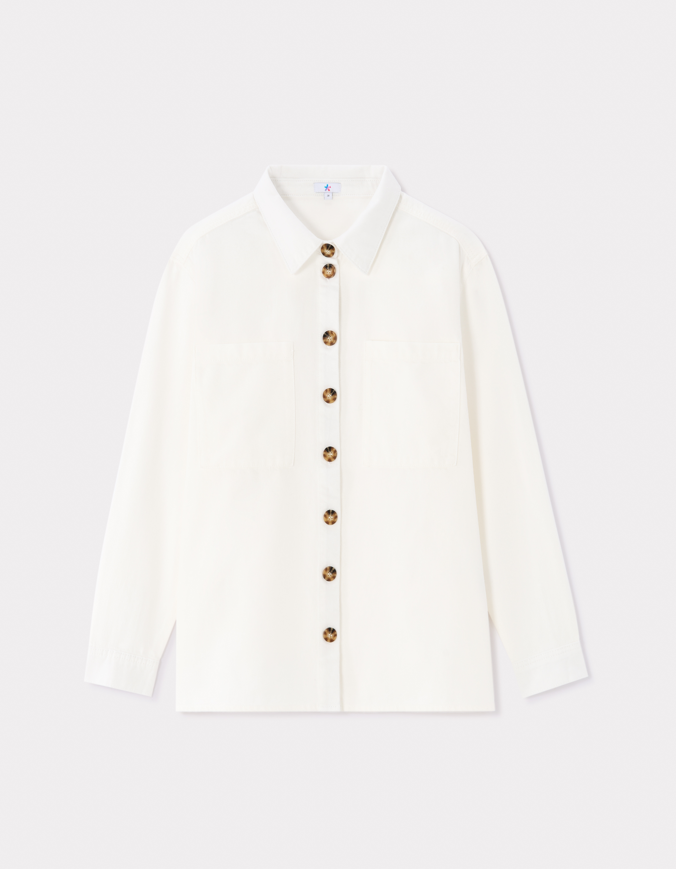 Surchemise en coton - blanc