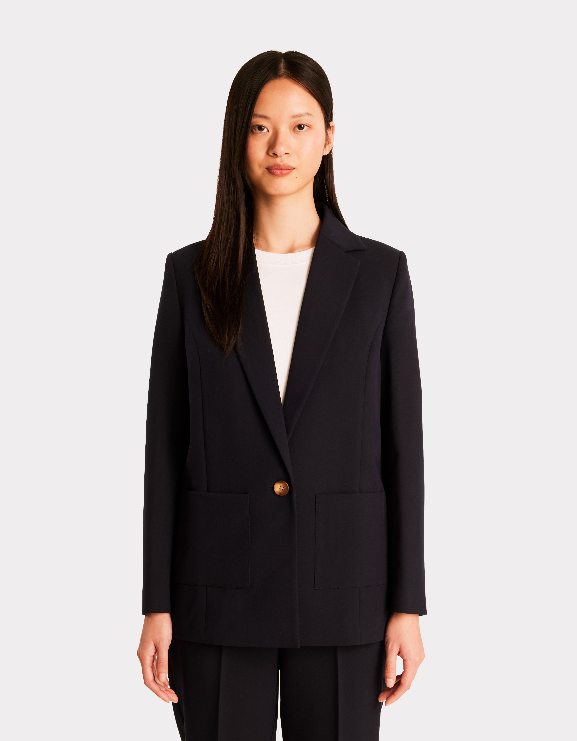 Blazer à poches plaquées - marine - celio - Modalova