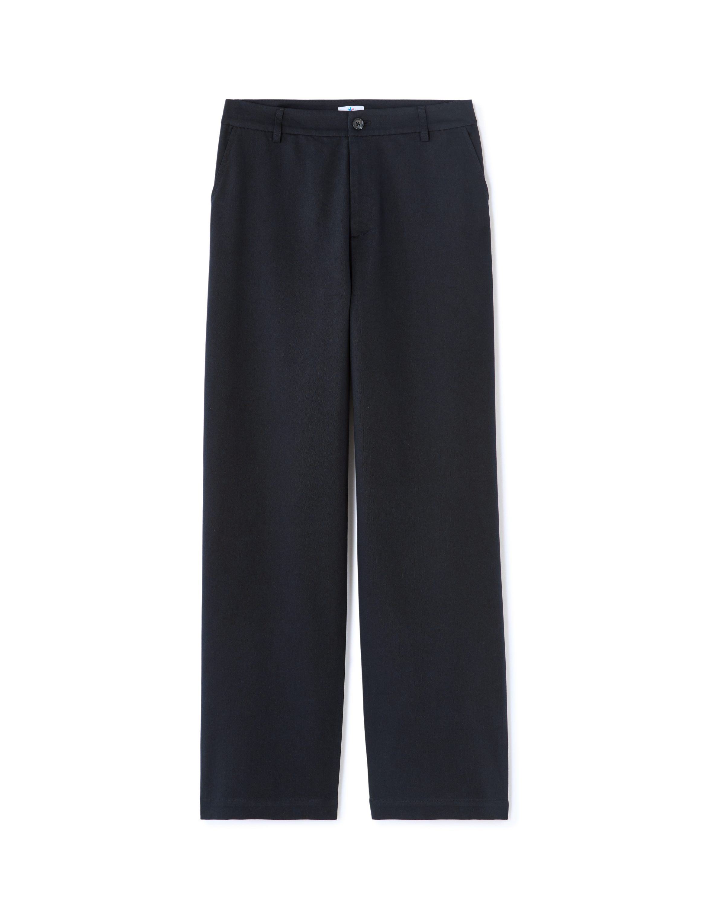 Pantalon droit taille haute - marine
