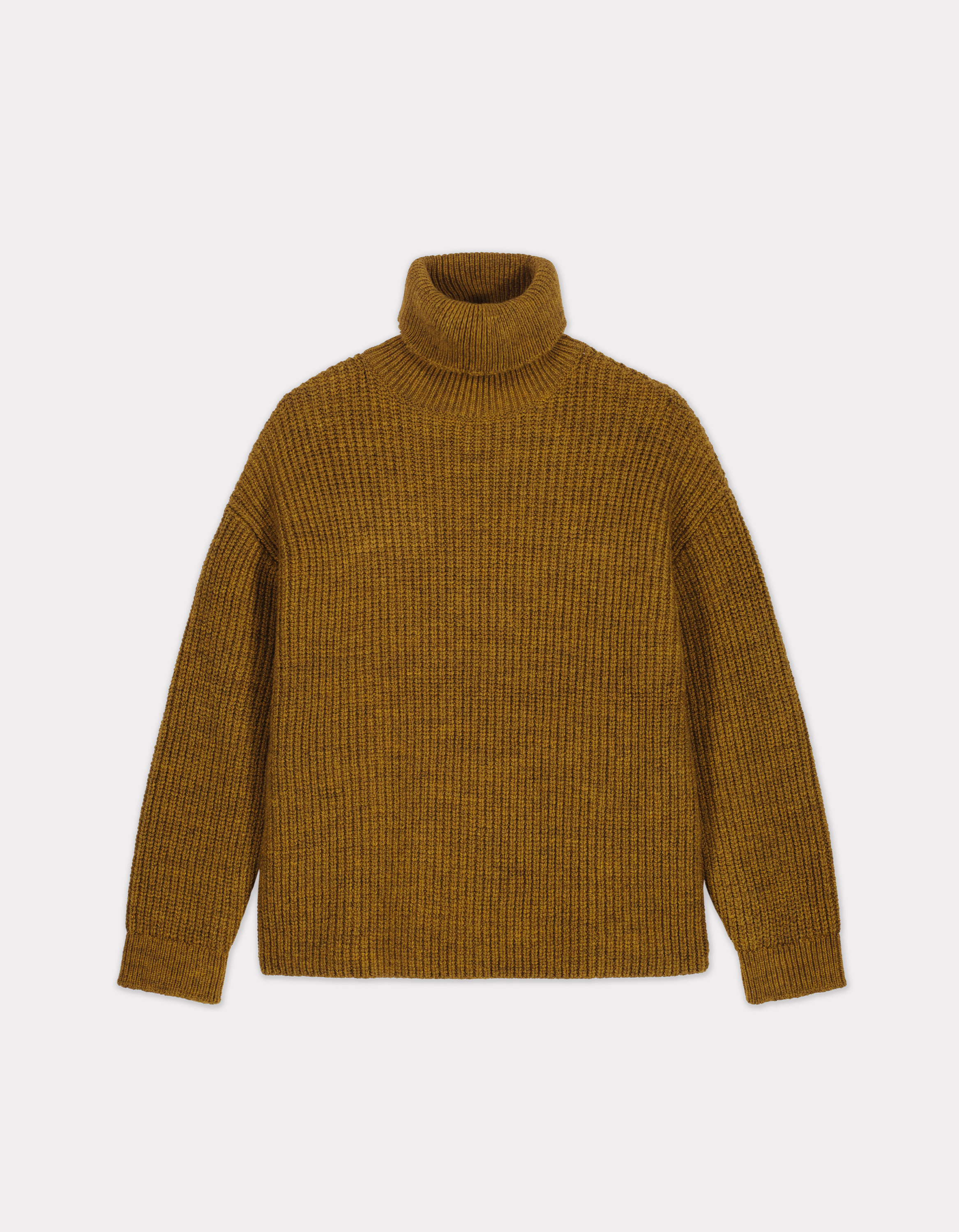 Pull épais à col roulé - kaki