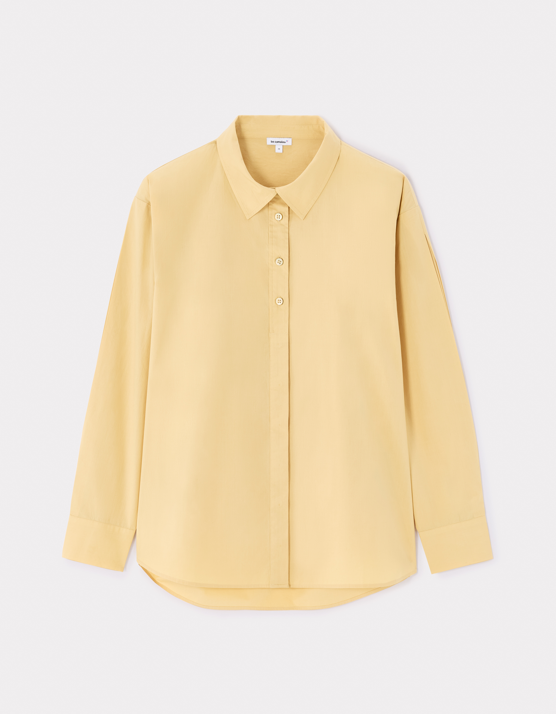 Chemisier en coton - jaune