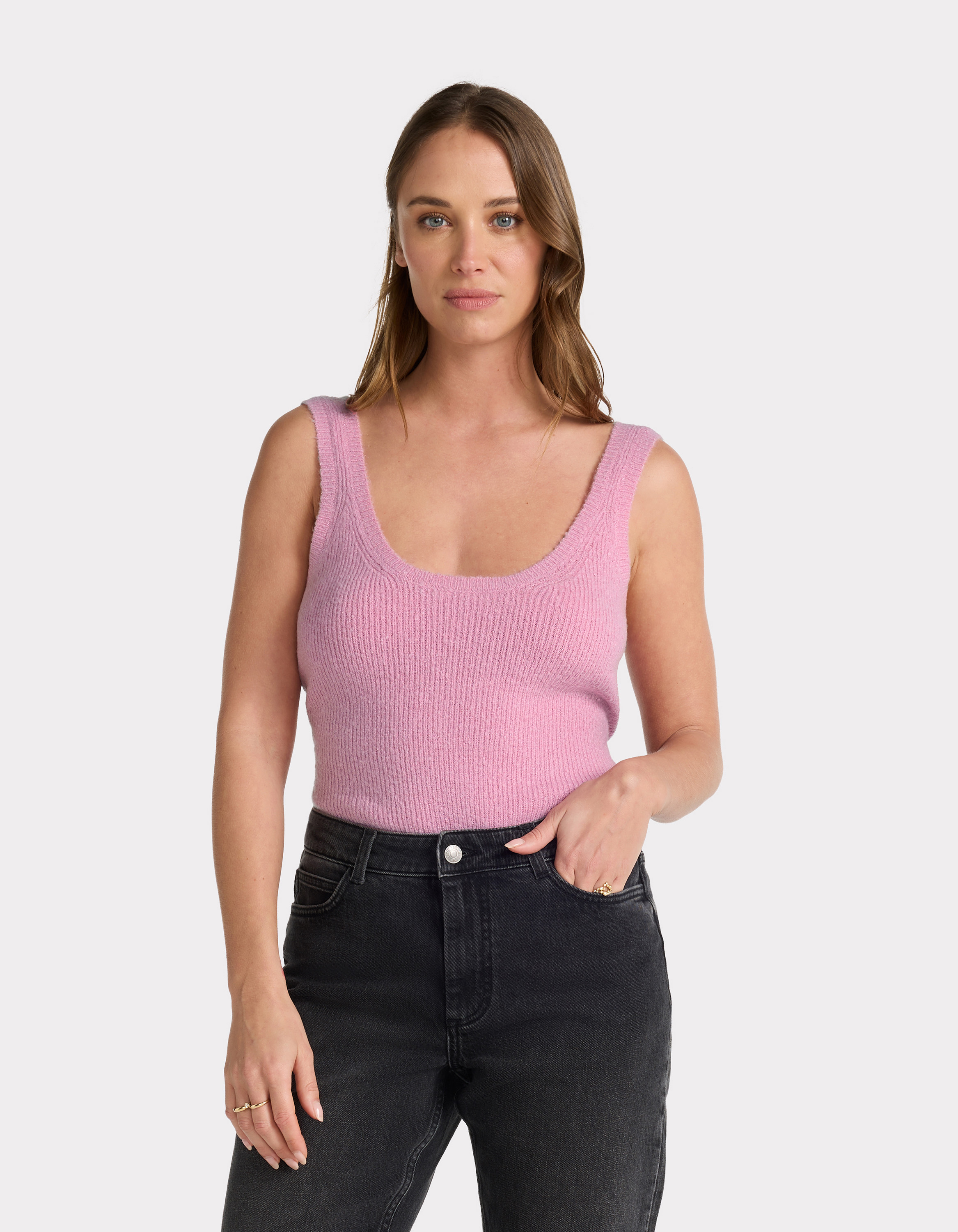 Débardeur en maille - rose - celio - Modalova
