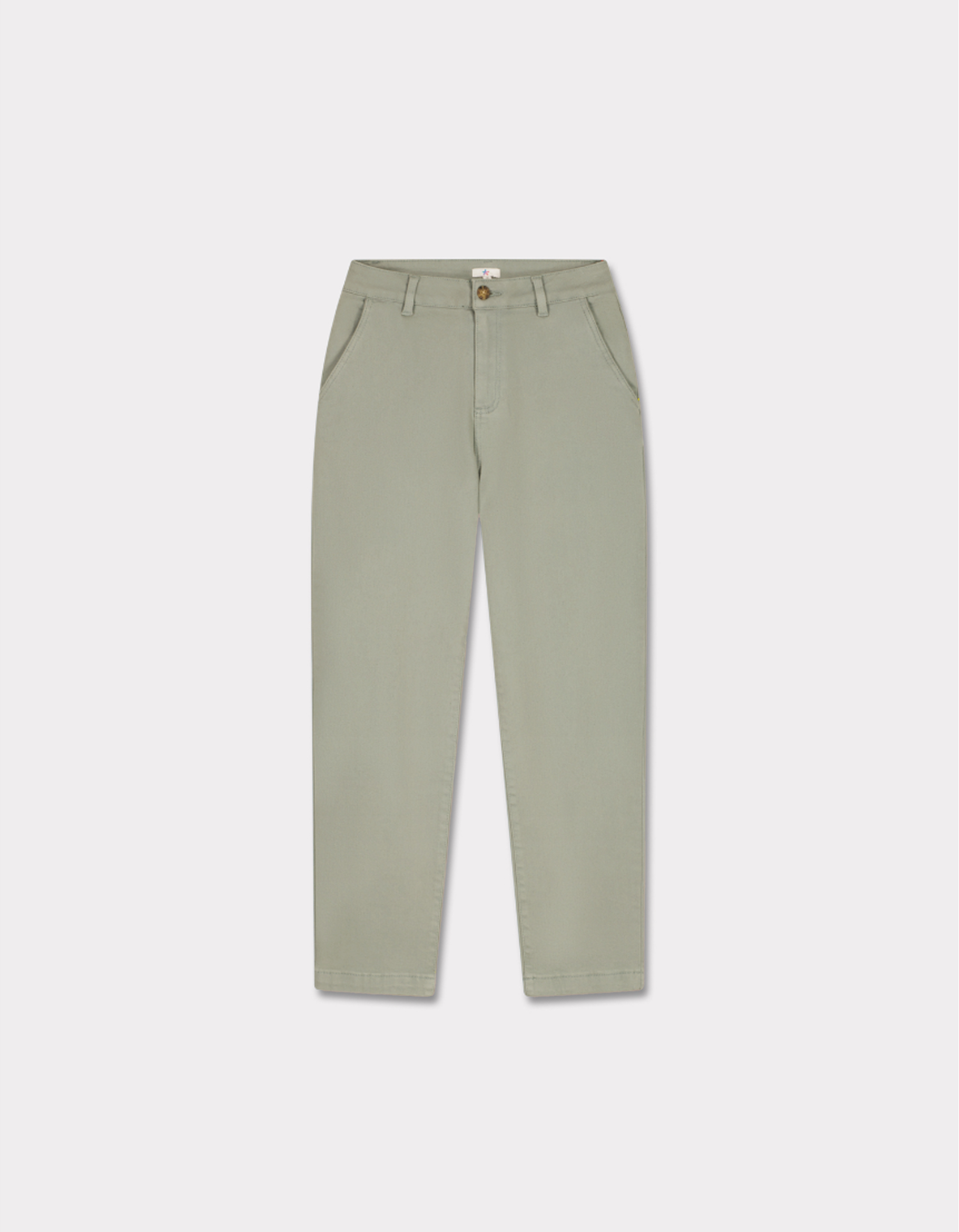 Pantalon chino longueur cheville - vert