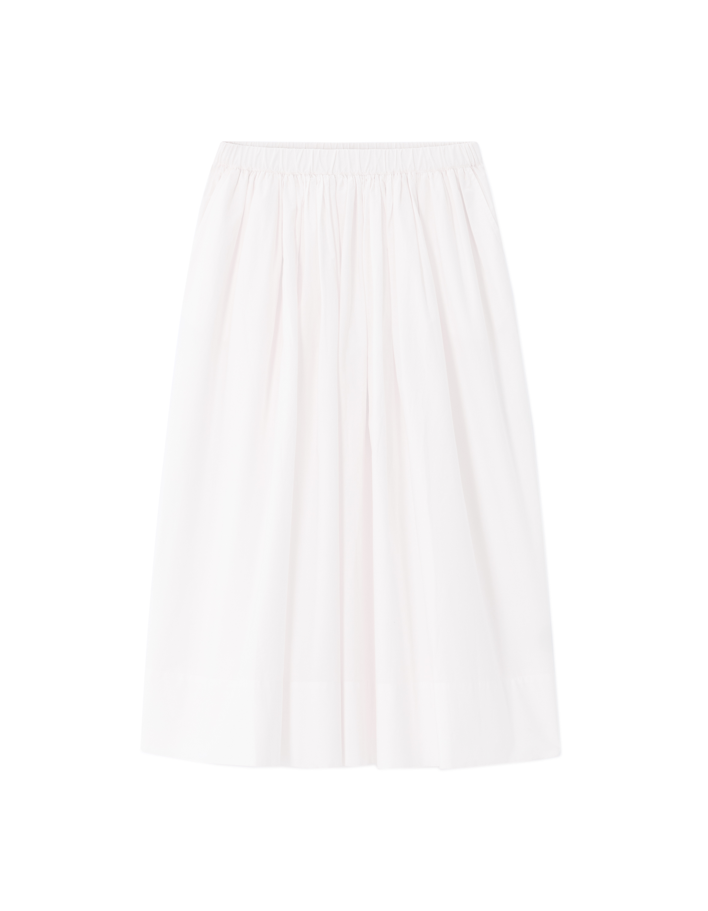 Jupon en popeline - blanc